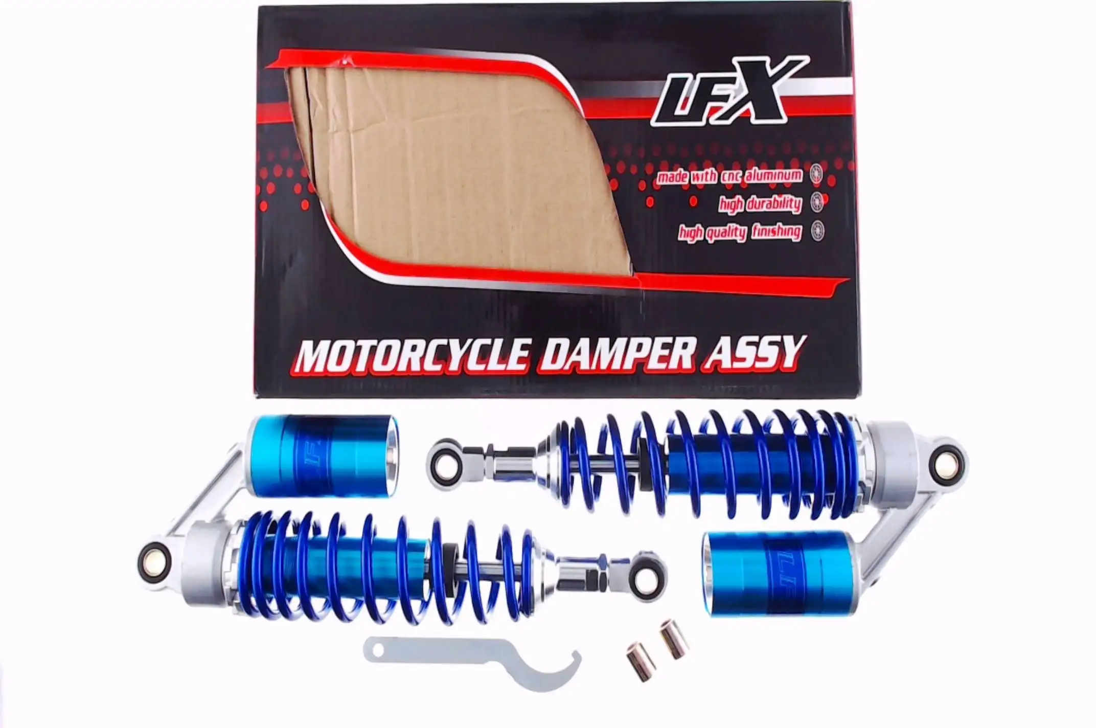 Амортизаторы (пара)   Delta   330mm, газомасляные   (синие)   KOMATCU   (mod.A)