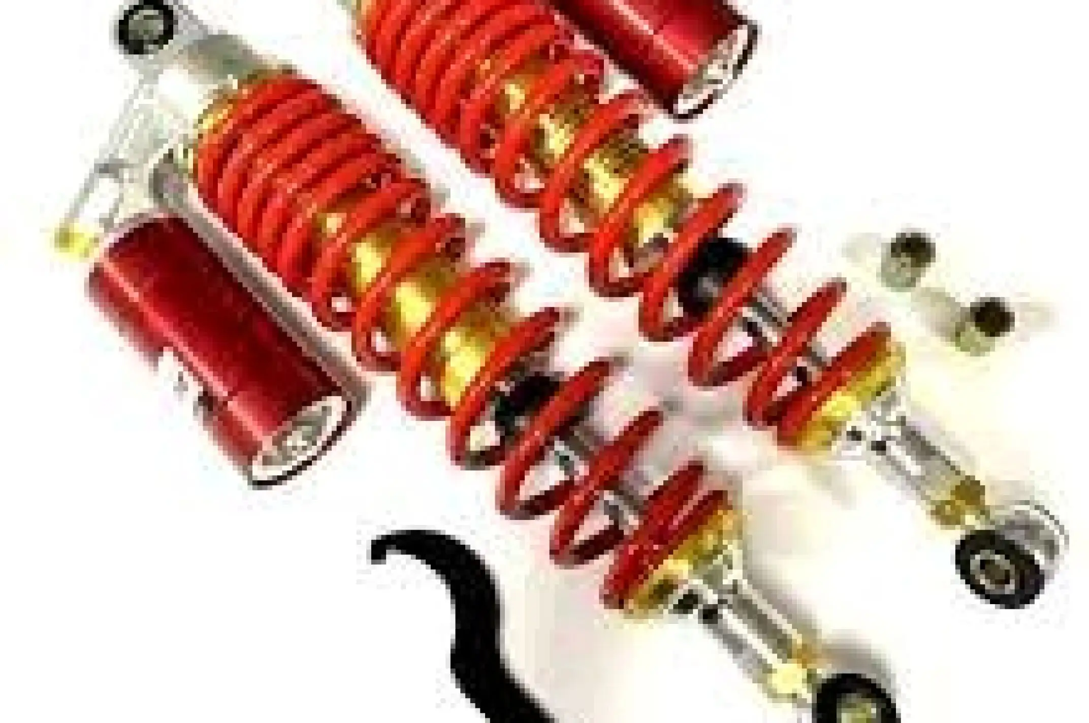 Амортизаторы (пара) Delta 340mm, газомасляные (красные) EVO
