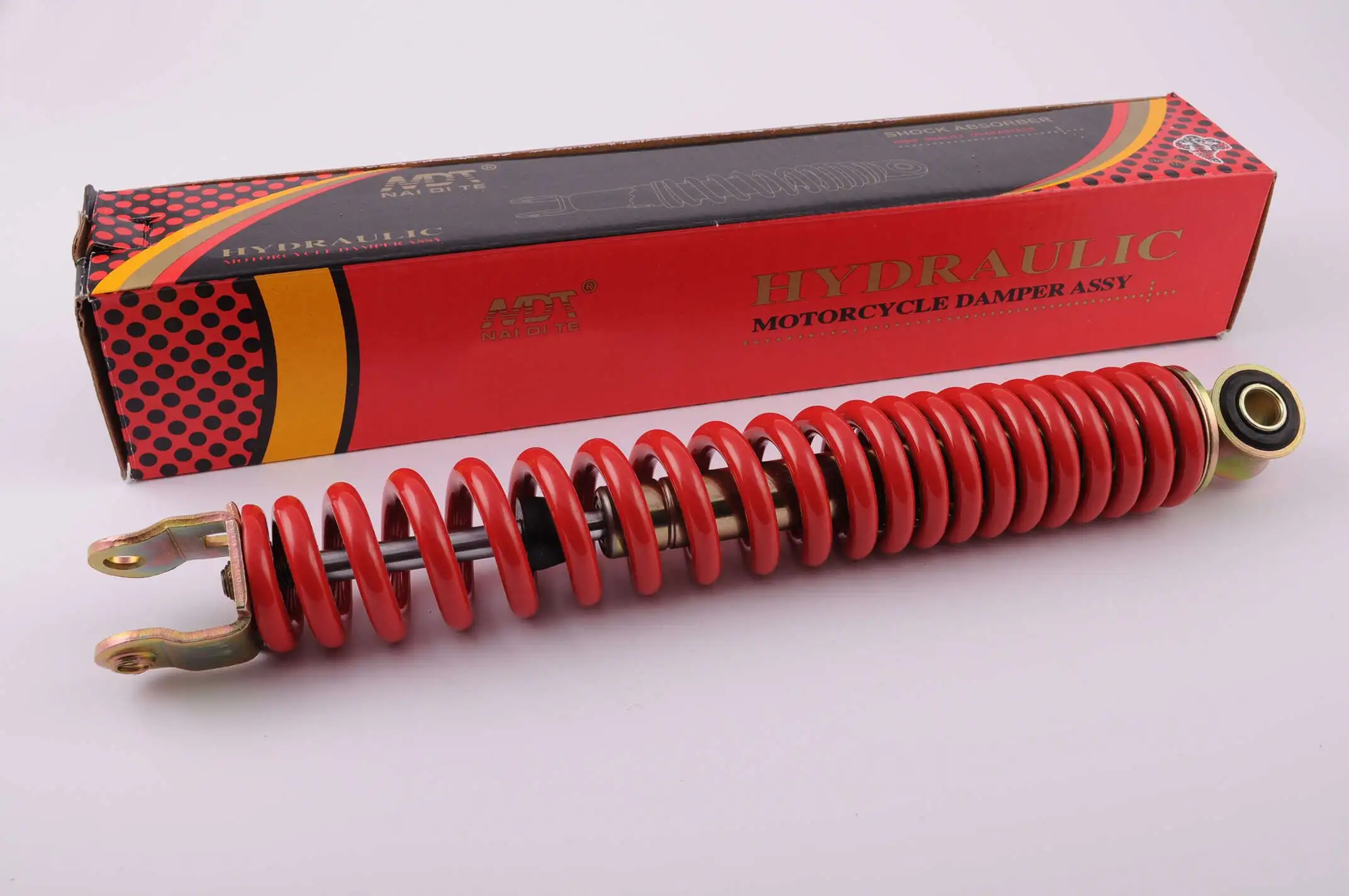 Амортизатор   GY6, DIO, LEAD   290mm, стандартный   (красный)   NDT