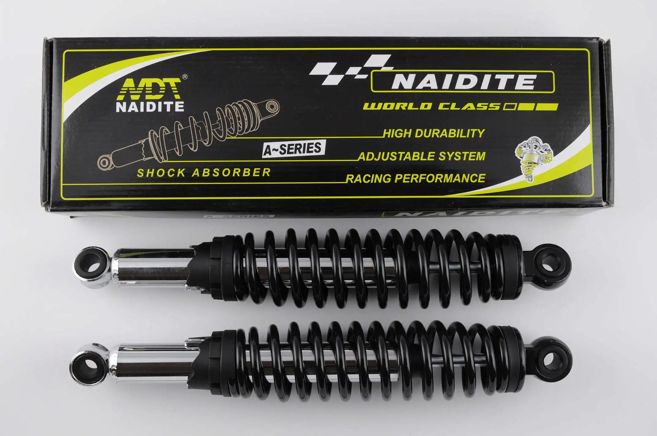 Амортизаторы (пара)   Delta   340mm, регулируемые   (черные)   NDT