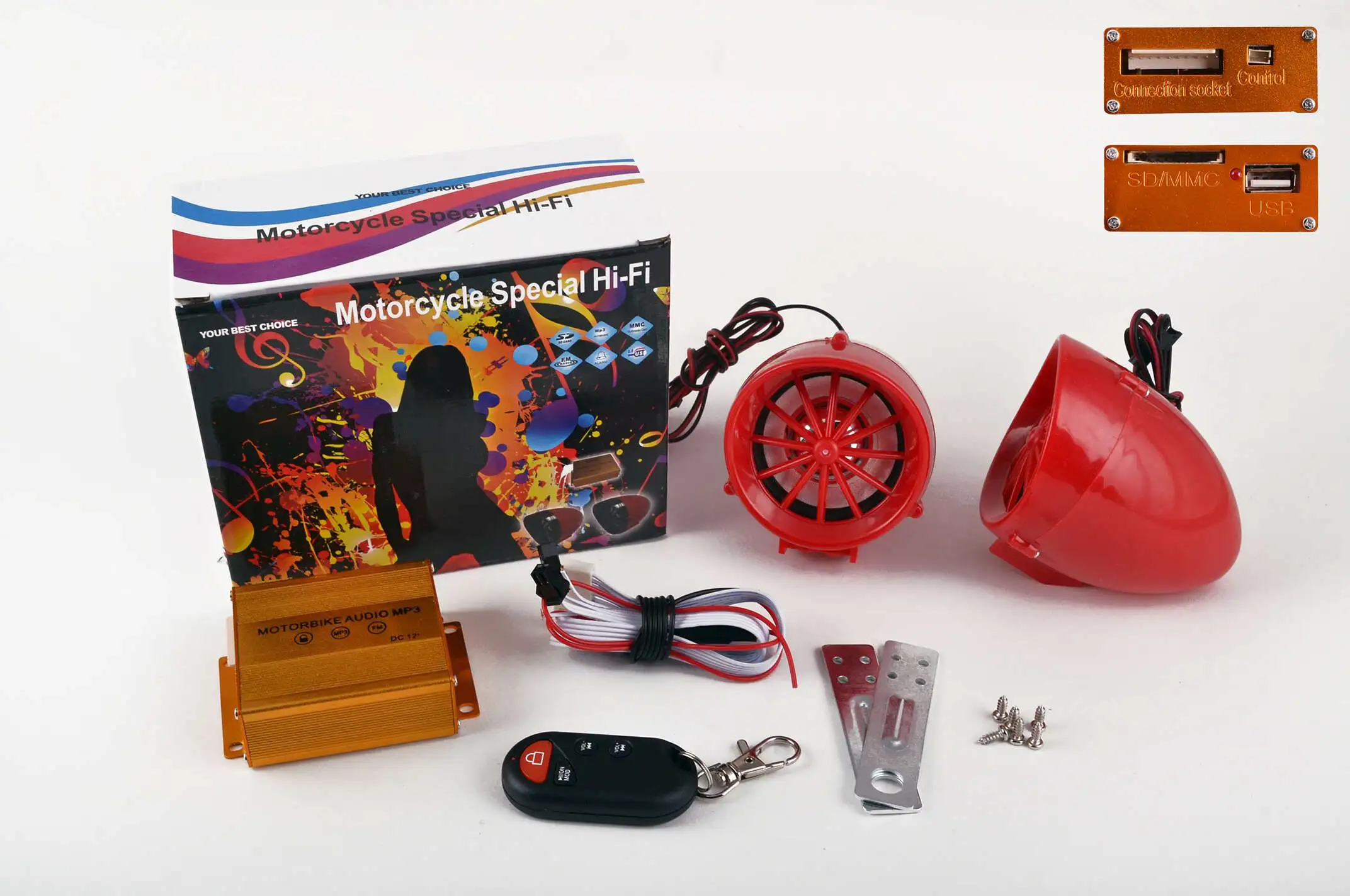 Аудиосистема   (2.5, красные, подсветка, сигн., МР3/FM/SD/USB, ПДУ, разъем ППДУ 3K)   BEST CHOICE