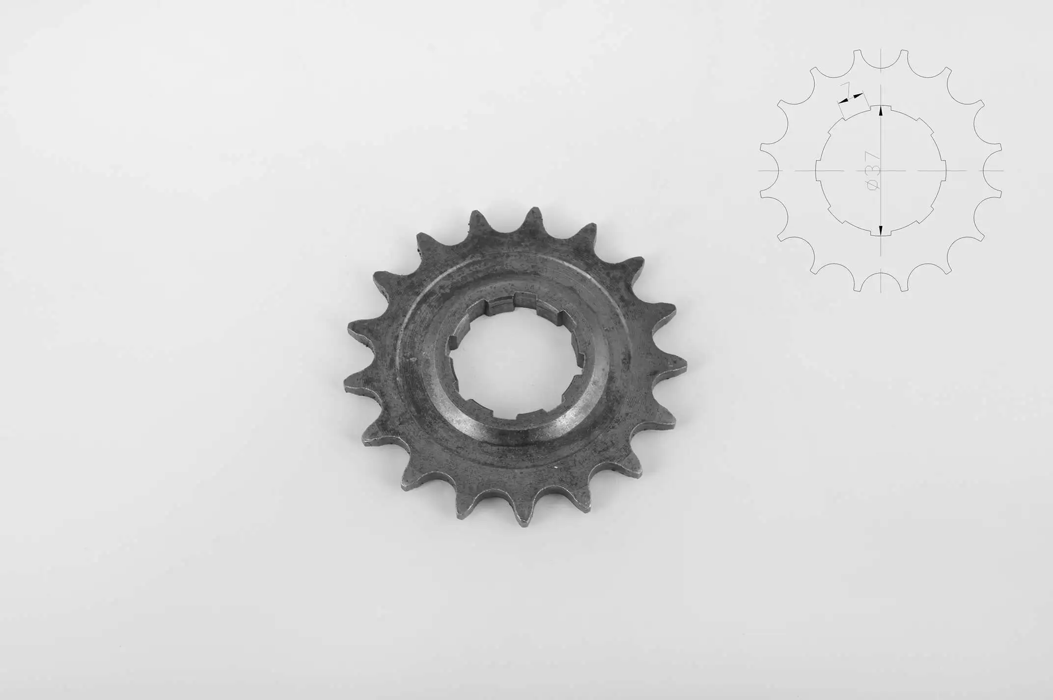 Звезда трансмиссии (передняя)   ИЖ   520-17T   EVO
