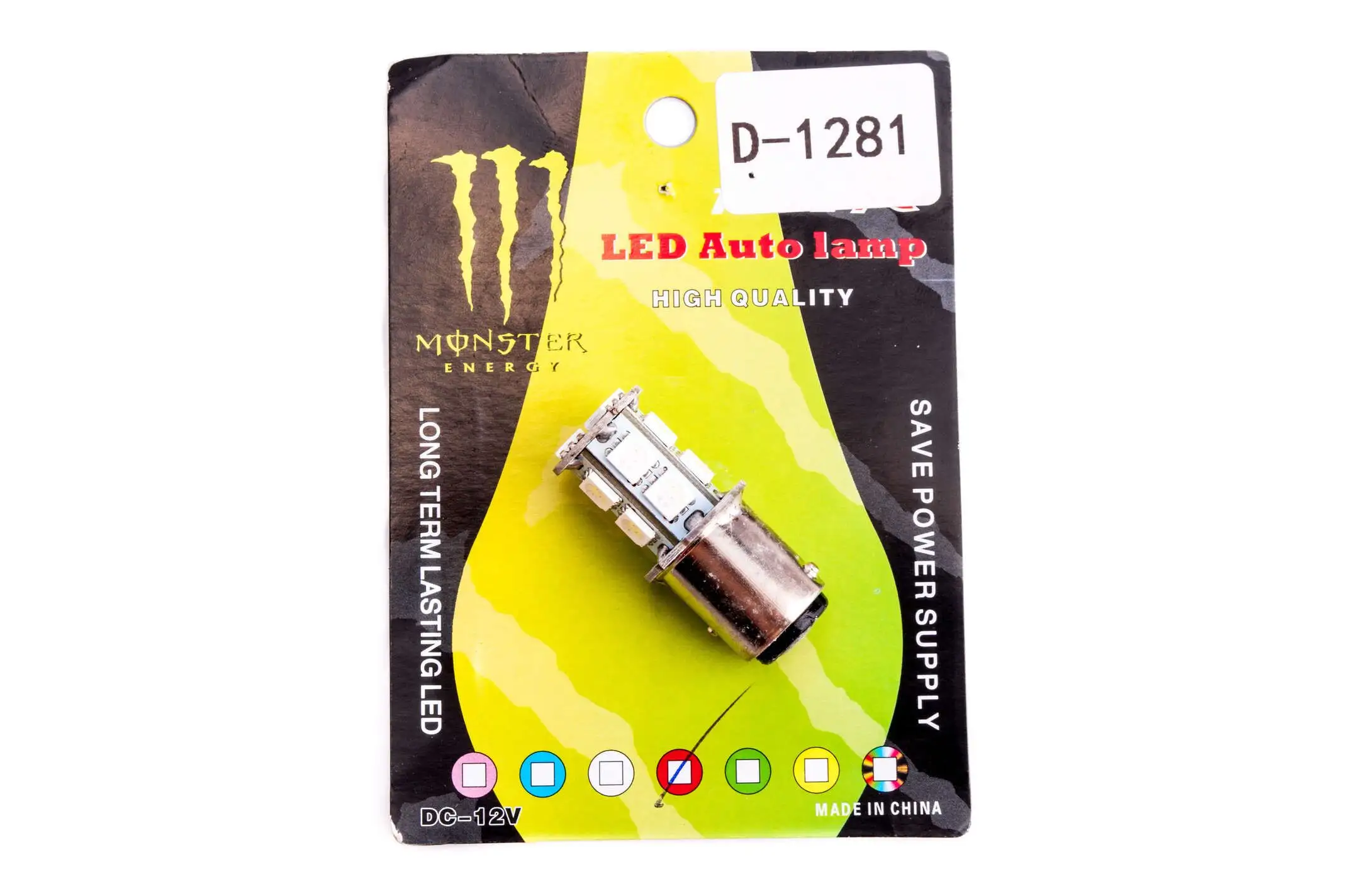 Лампа диодная S25 (стоп, габарит)   MONSTER ENERGY    GJCT