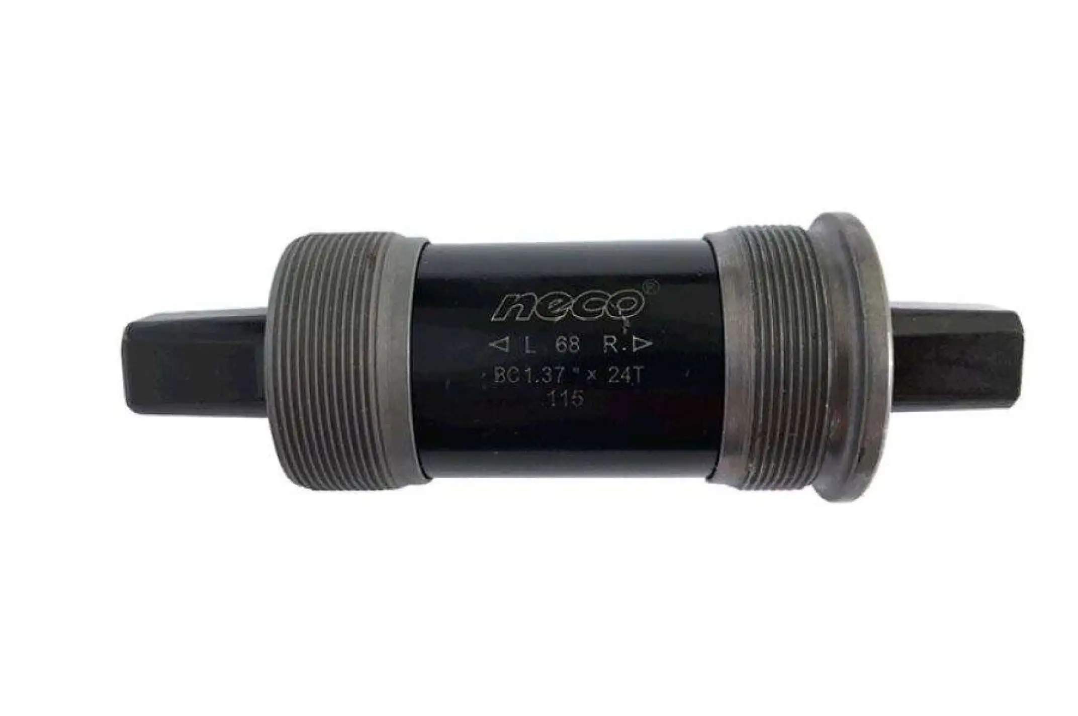 Каретка велосипедная неразборная   (квадрат)   (L-115mm)   (B910)   (Neco)   KL