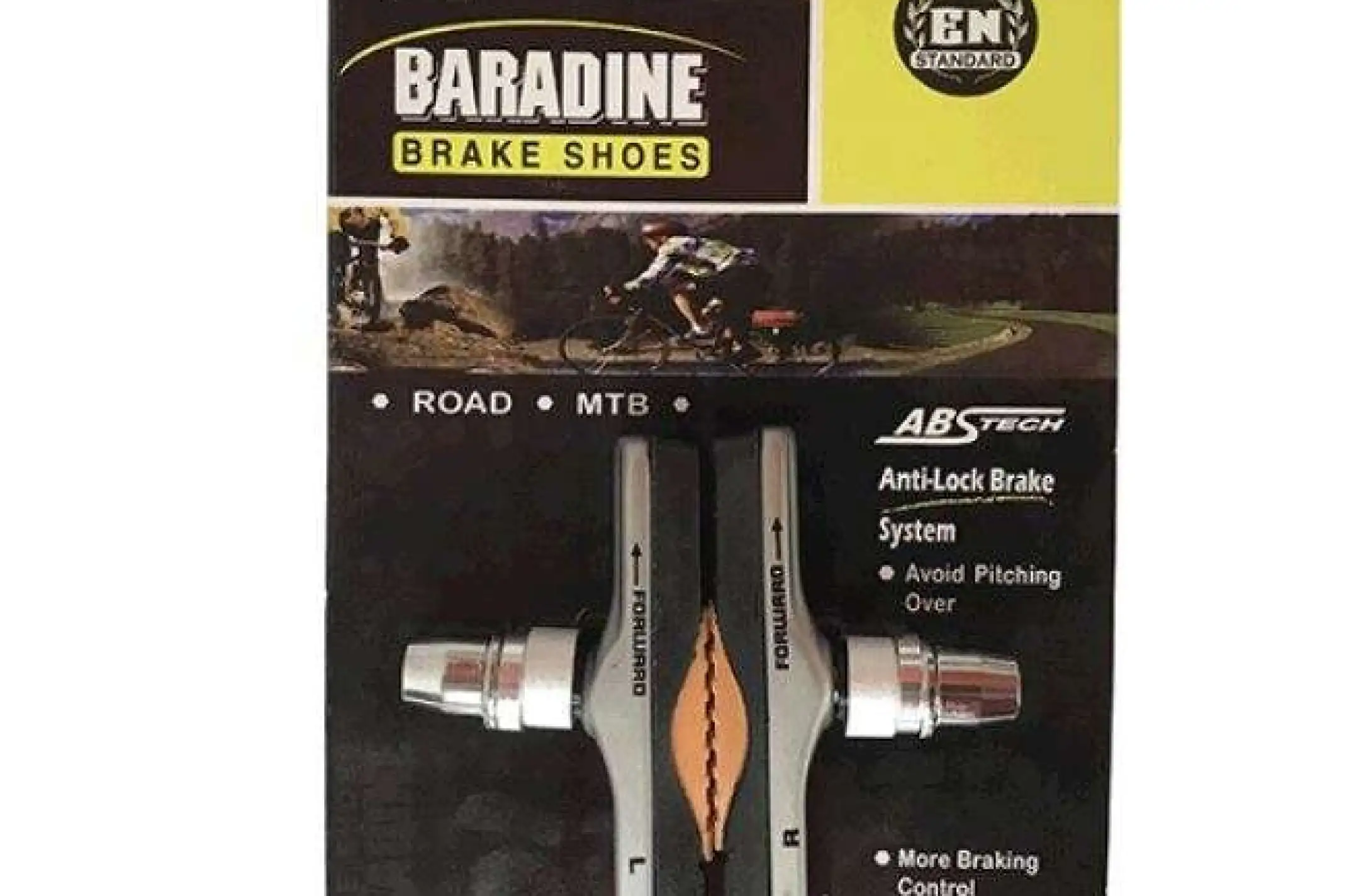 Колодки тормозные велосипедные (ободные, V-brake) (ABS-01VC) (BARADINE) KL
