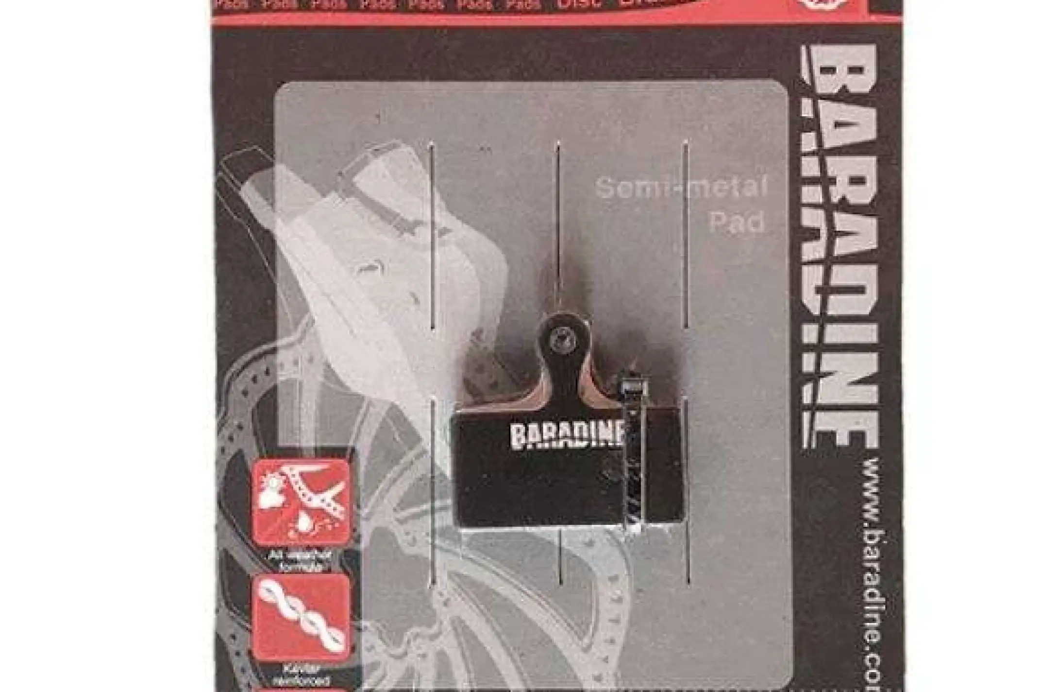 Колодки тормозные велосипедные (дисковые)   Baradine DS-52   KL