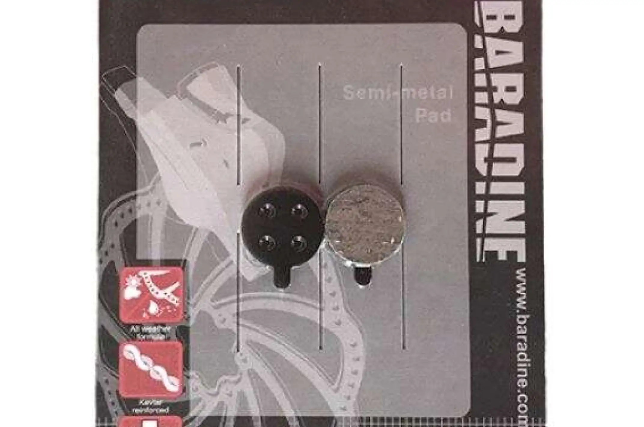 Колодки тормозные велосипедные (дисковые)   Baradine DS-23   KL