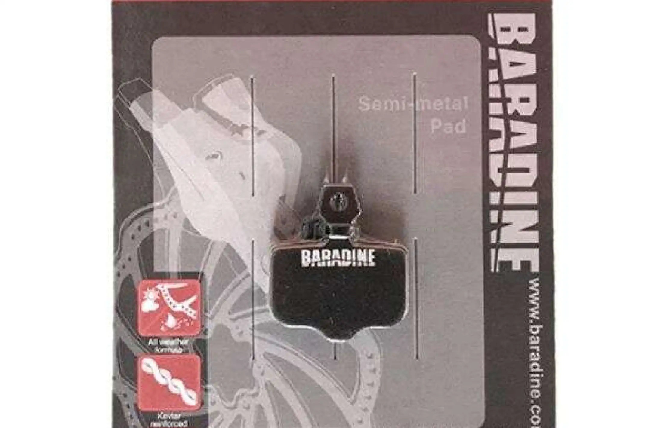 Колодки тормозные велосипедные (дисковые)   Baradine DS-44   KL