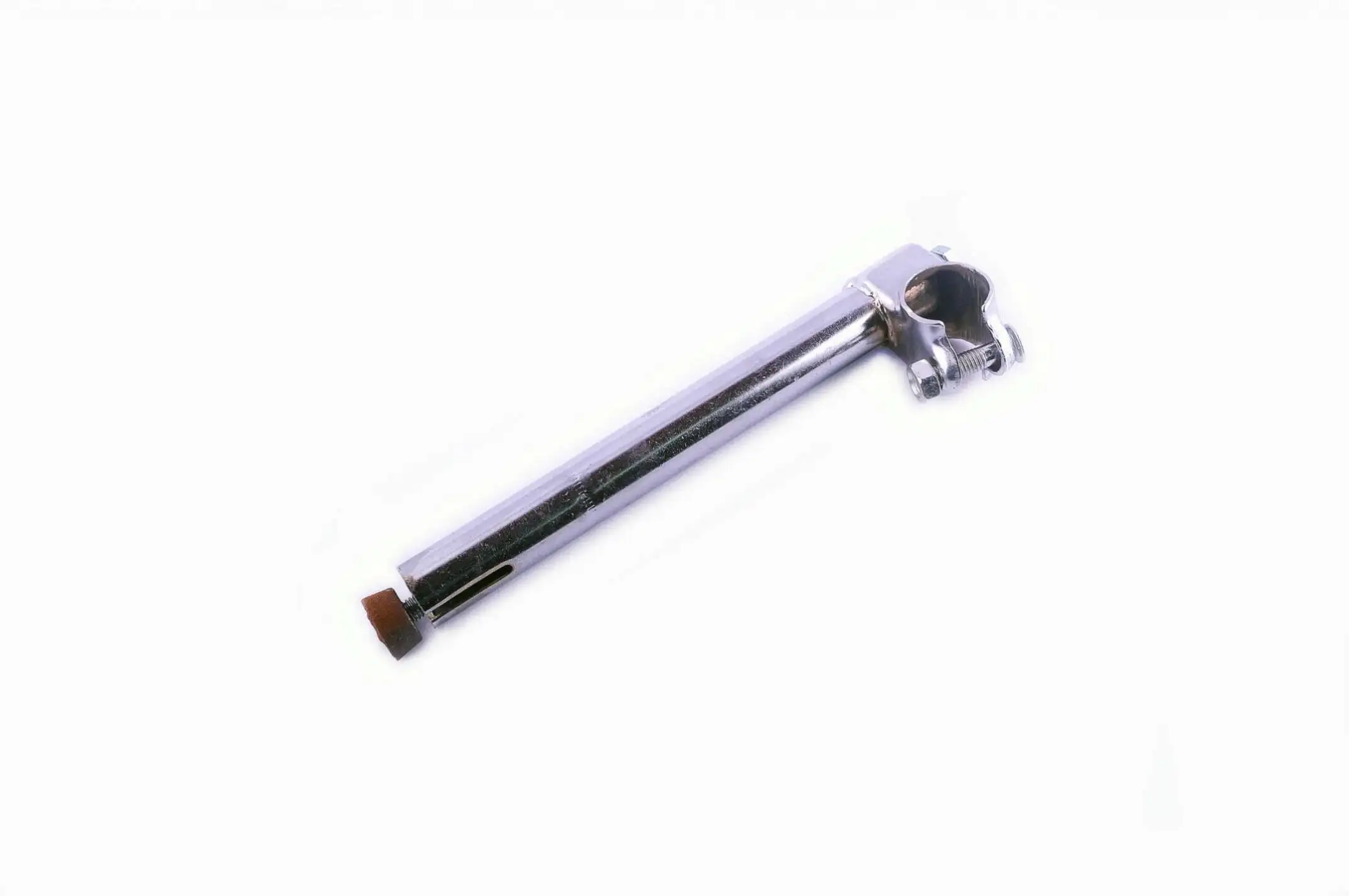 Вынос руля велосипеда   (под рулевую резьбовую) (L-200mm, D-22mm)   (хром) FM