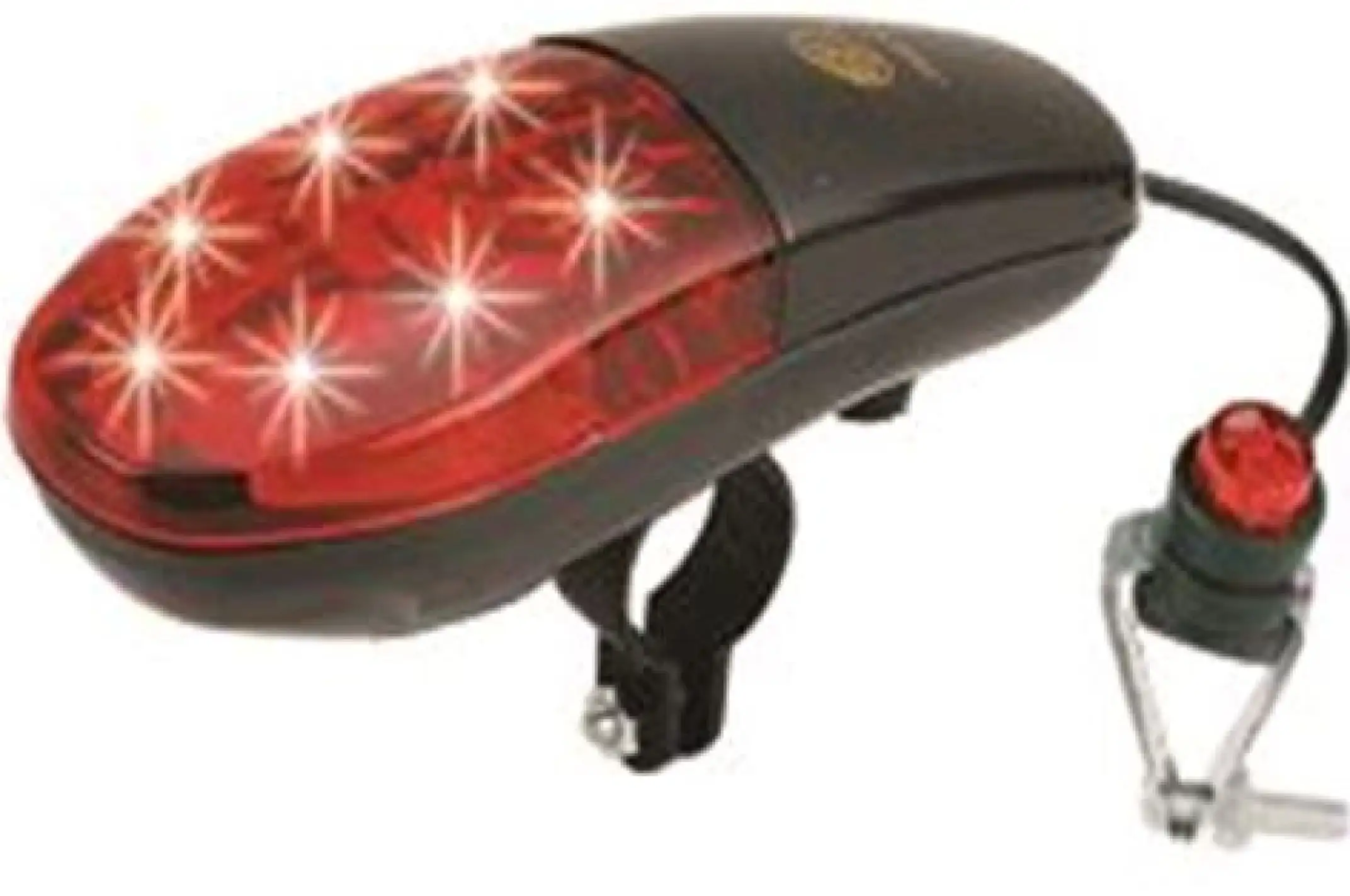 Сигнал велосипедный с подсветкой (банан) (черно- красный, 7 LED) (mod:JY-251) KL