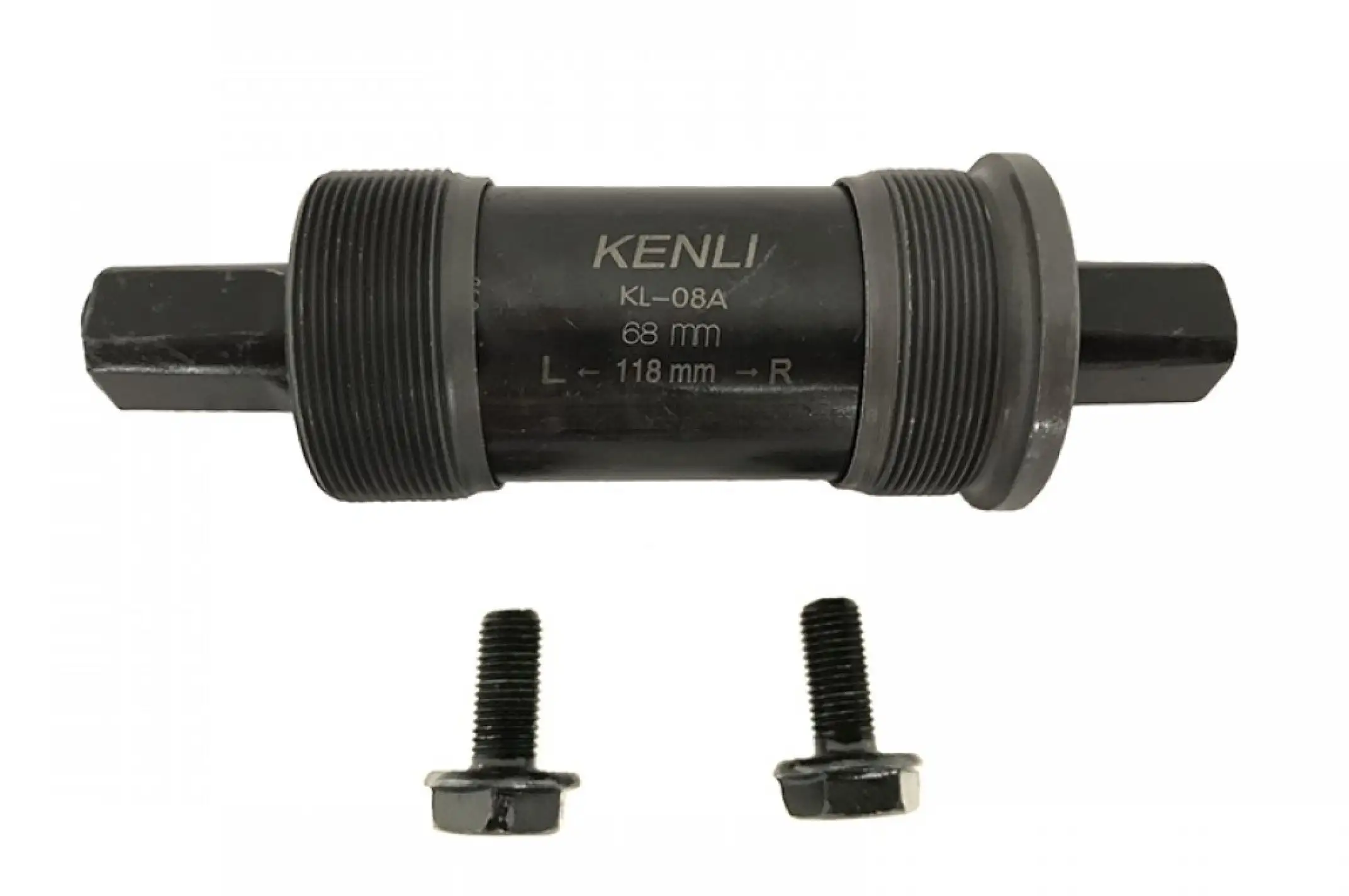 Каретка велосипедная   неразборная   (квадрат)   (L-118mm) Kenli KL-08A KL