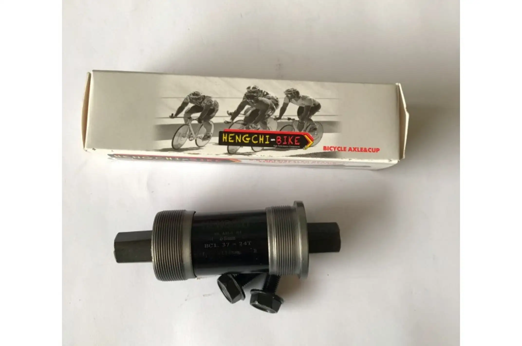 Каретка велосипедная   неразборная   (квадрат)   (L-110mm) HENGCHI-BIKE BBC-2