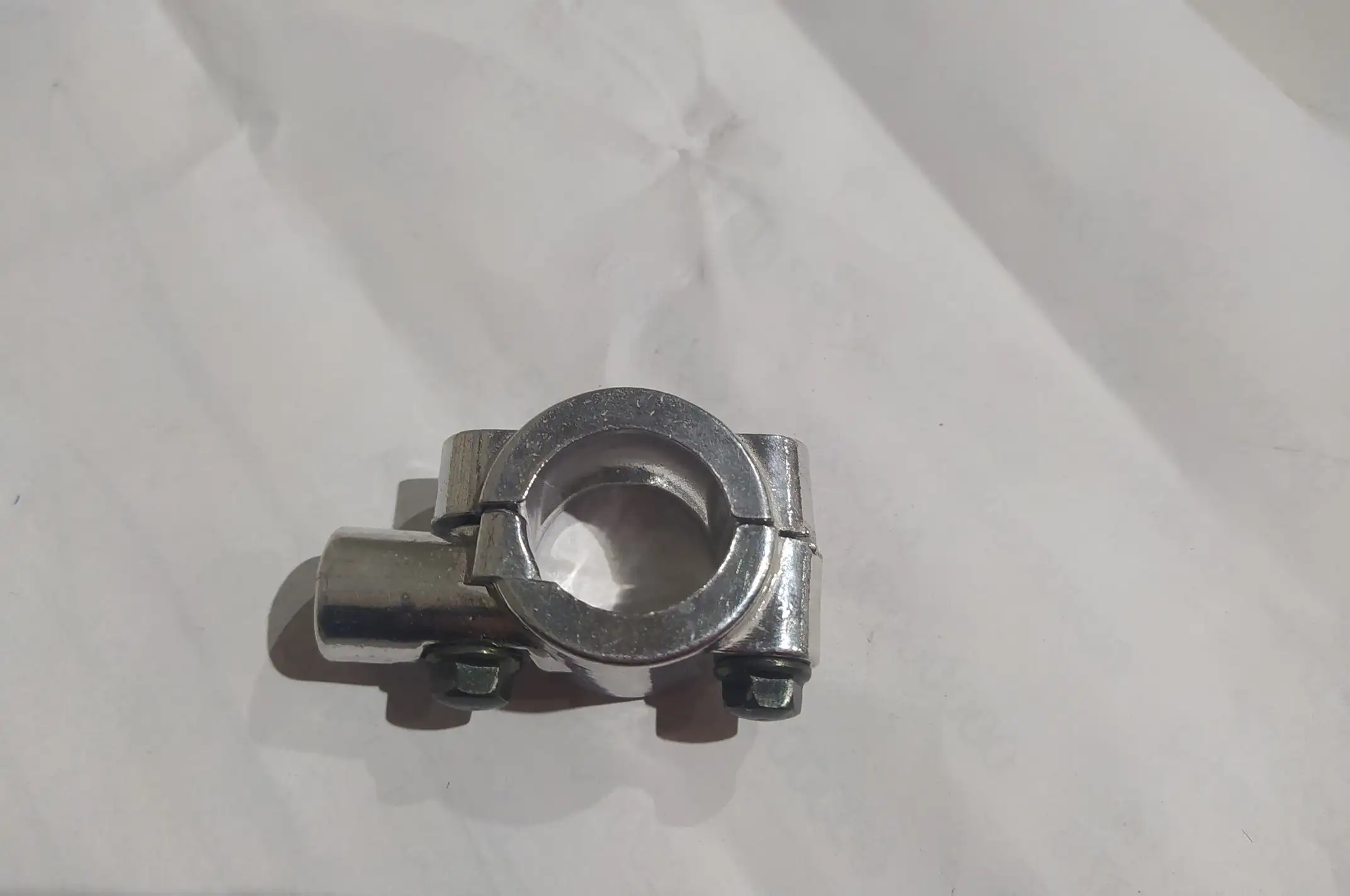 Крепление на руль зеркал (22mm, под 8 болт) хром OEM