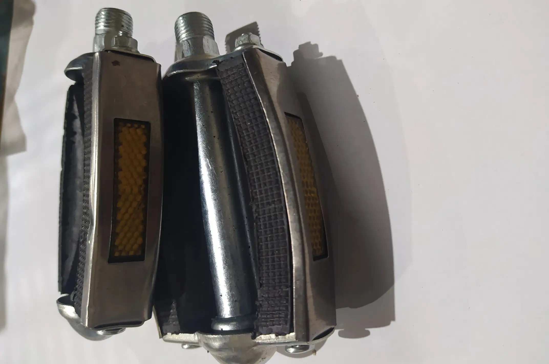 Педали велосипедные (с катафотами, металл, овал) OEM