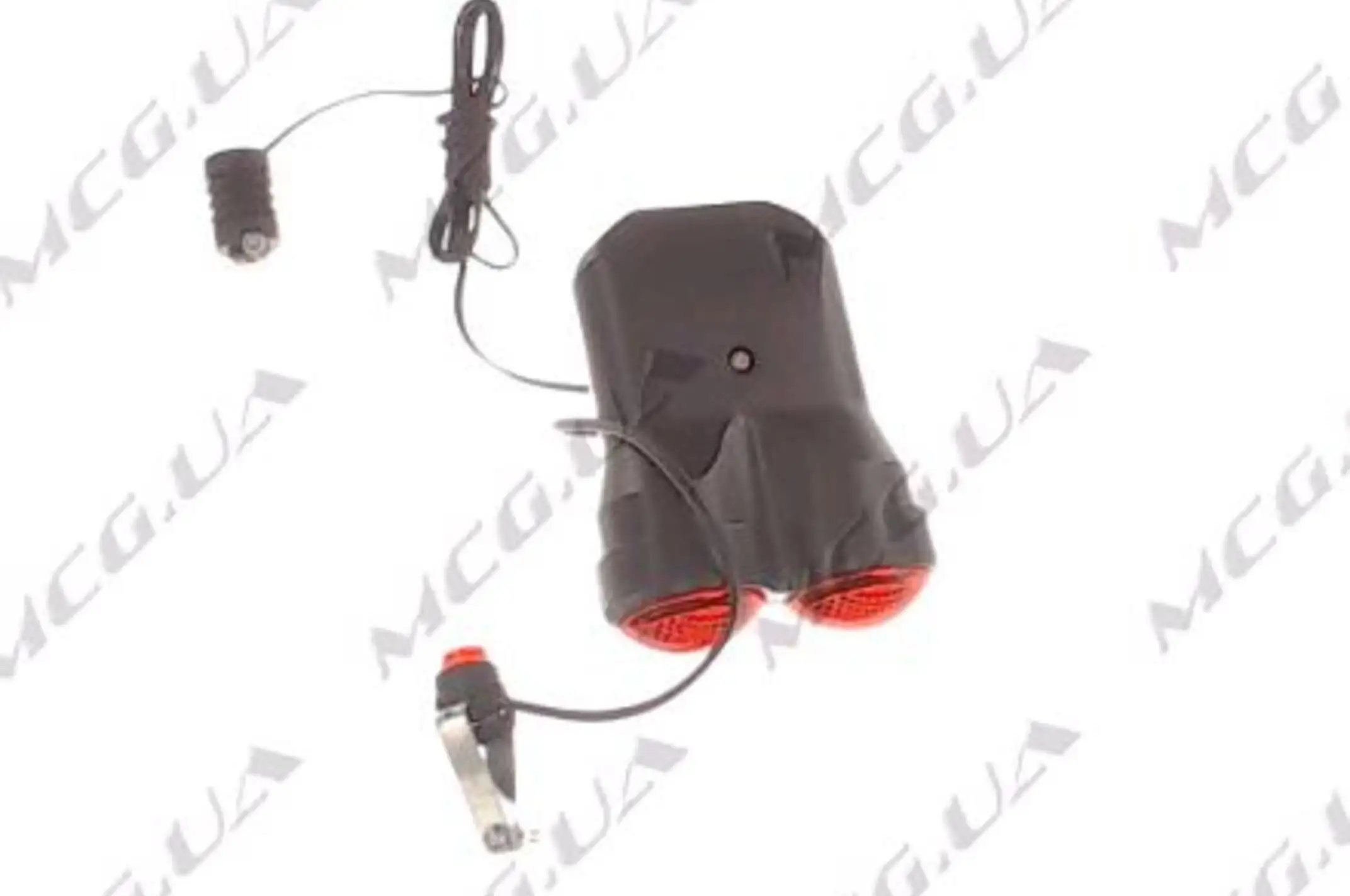Стоп-сигнал (в сборе) велосипедный (универсальный) (двойной, 1+1 LED) (mod 555) KL