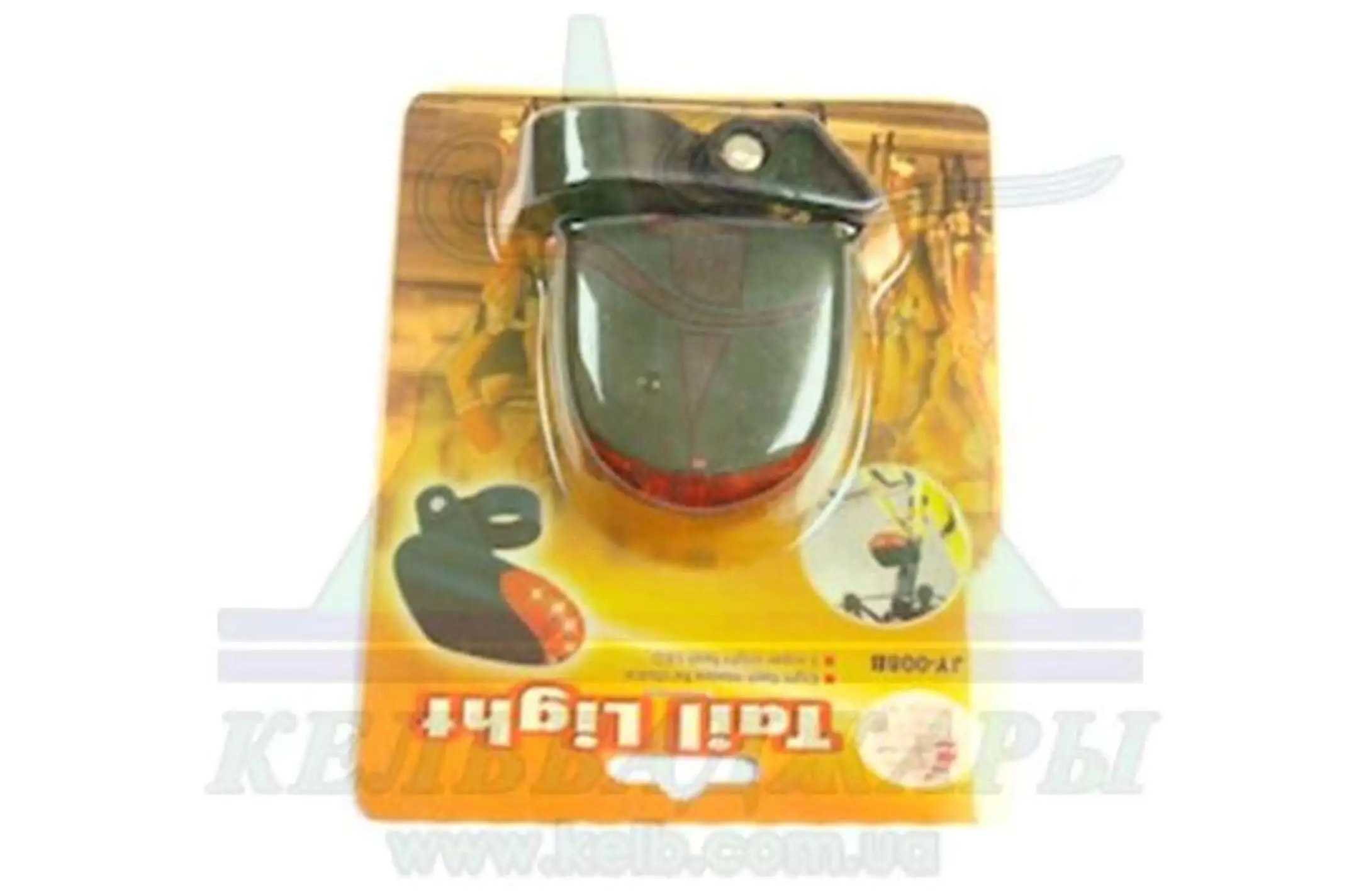 Стоп-сигнал (в сборе) велосипедный (универсальный) (5 RED LED, АА*2шт.) (mod 008) KL