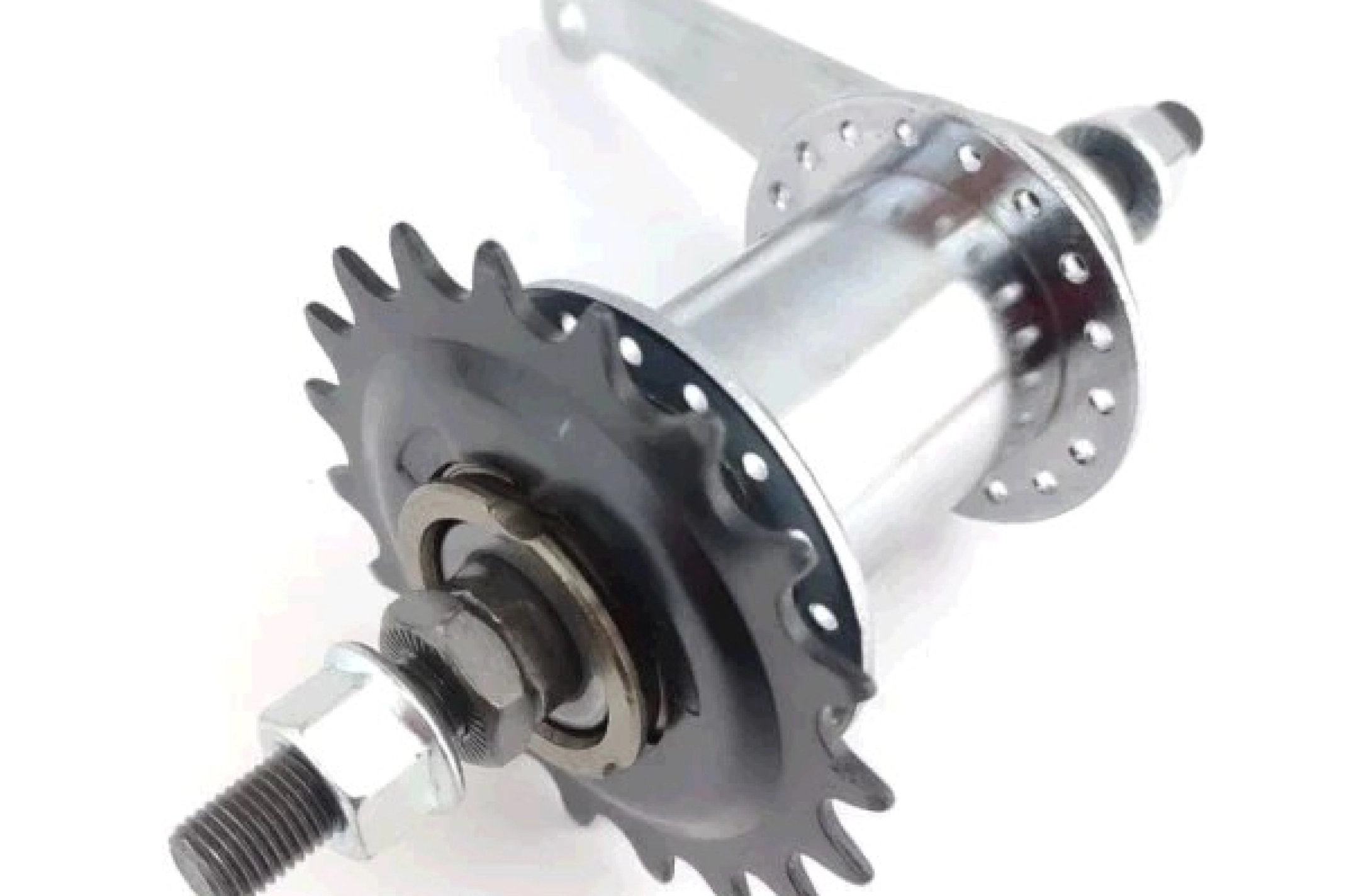 Втулка заднего колеса велосипеда (36 спиц, ножной тормоз, червячная+звезда) BBC