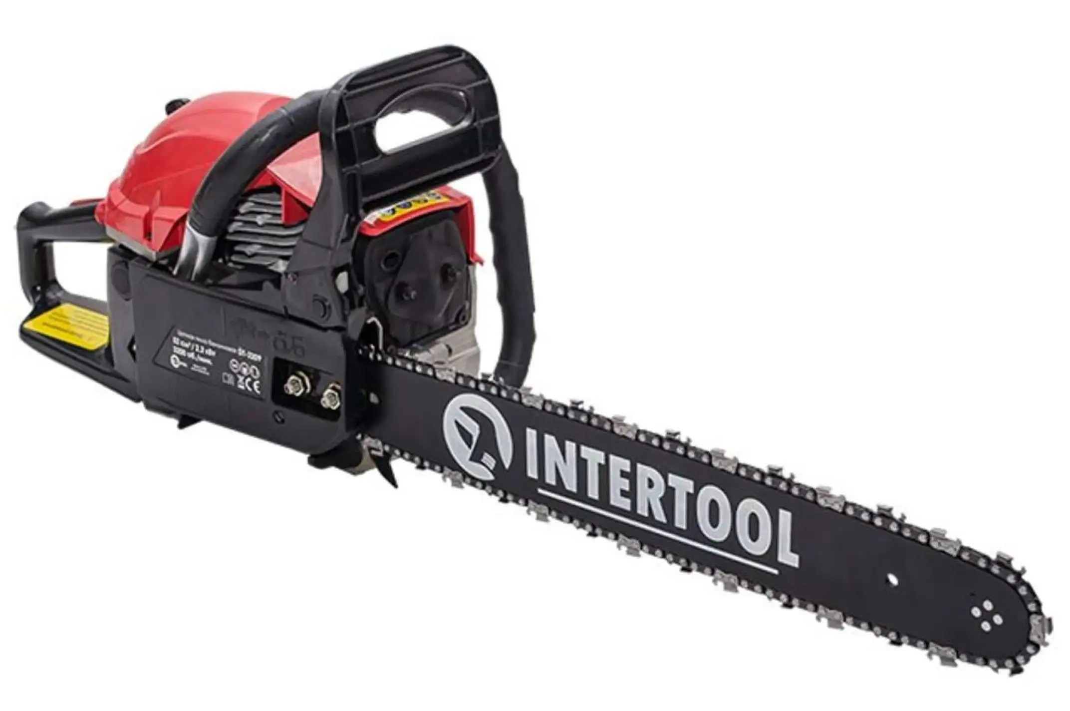Мотопила цепная 2.2 кВт., 52 см3, шина 45 см., 3200 об/мин INTERTOOL