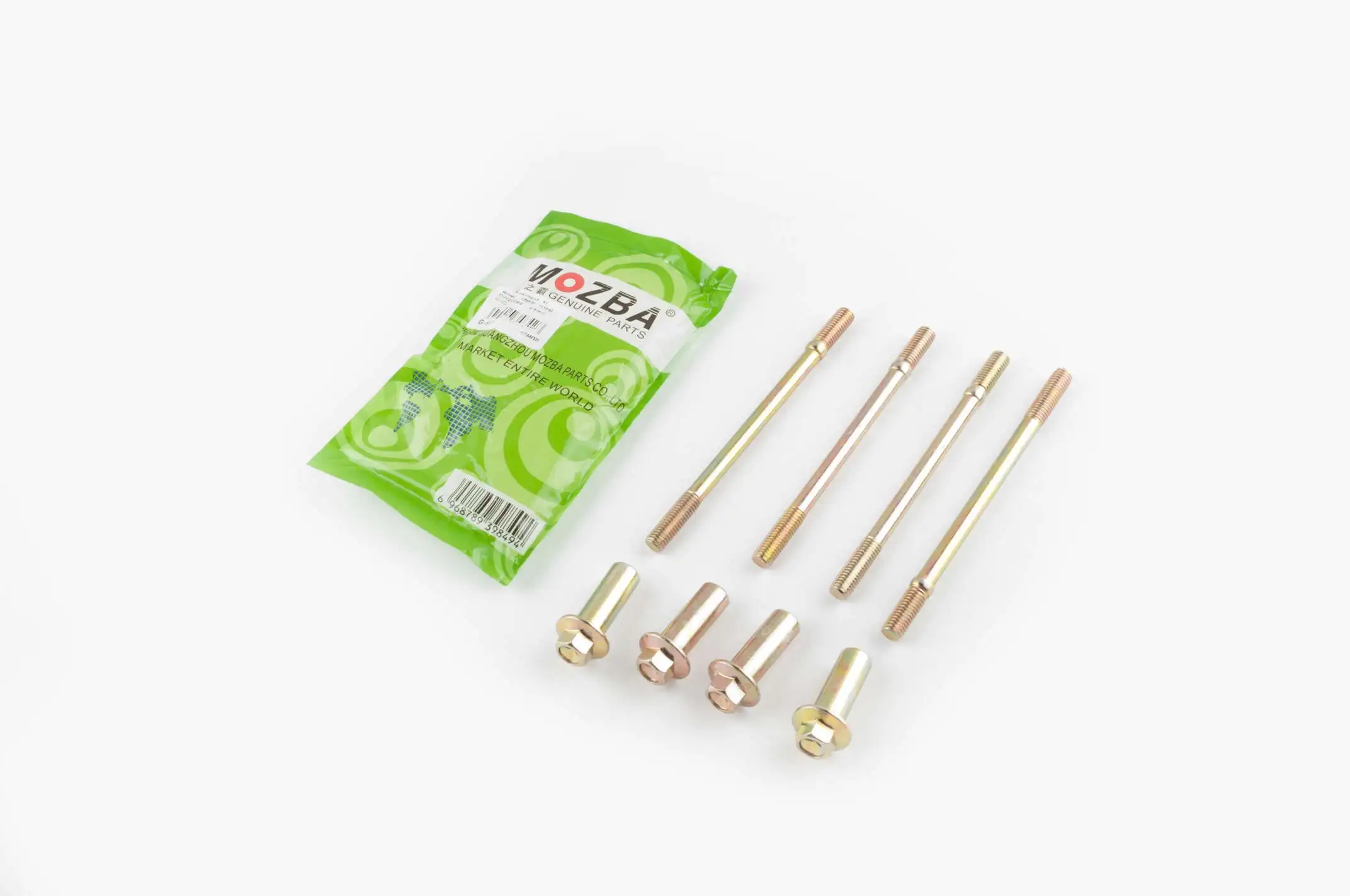 Шпильки цилиндра (4шт) 4T CG125/150 (+гайки) MOZBA