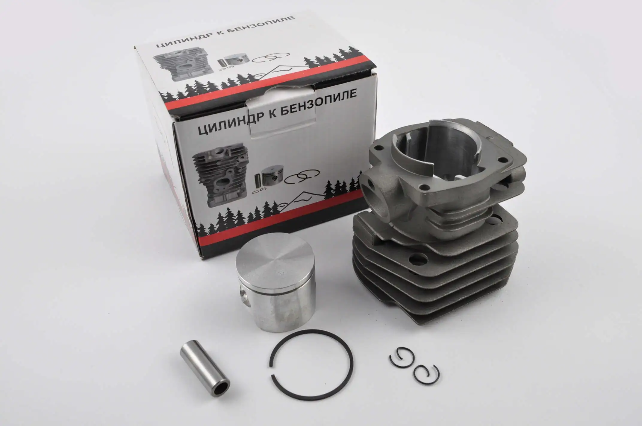 Поршневая б/п (ЦПГ) для Husqvarna 350 (Ø44, низкая) (черная) WOODMAN