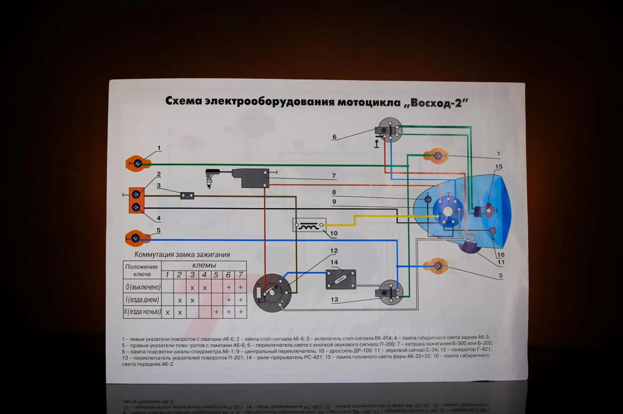 Схема электрооборудования   ВОСХОД 2 (2М) EVO