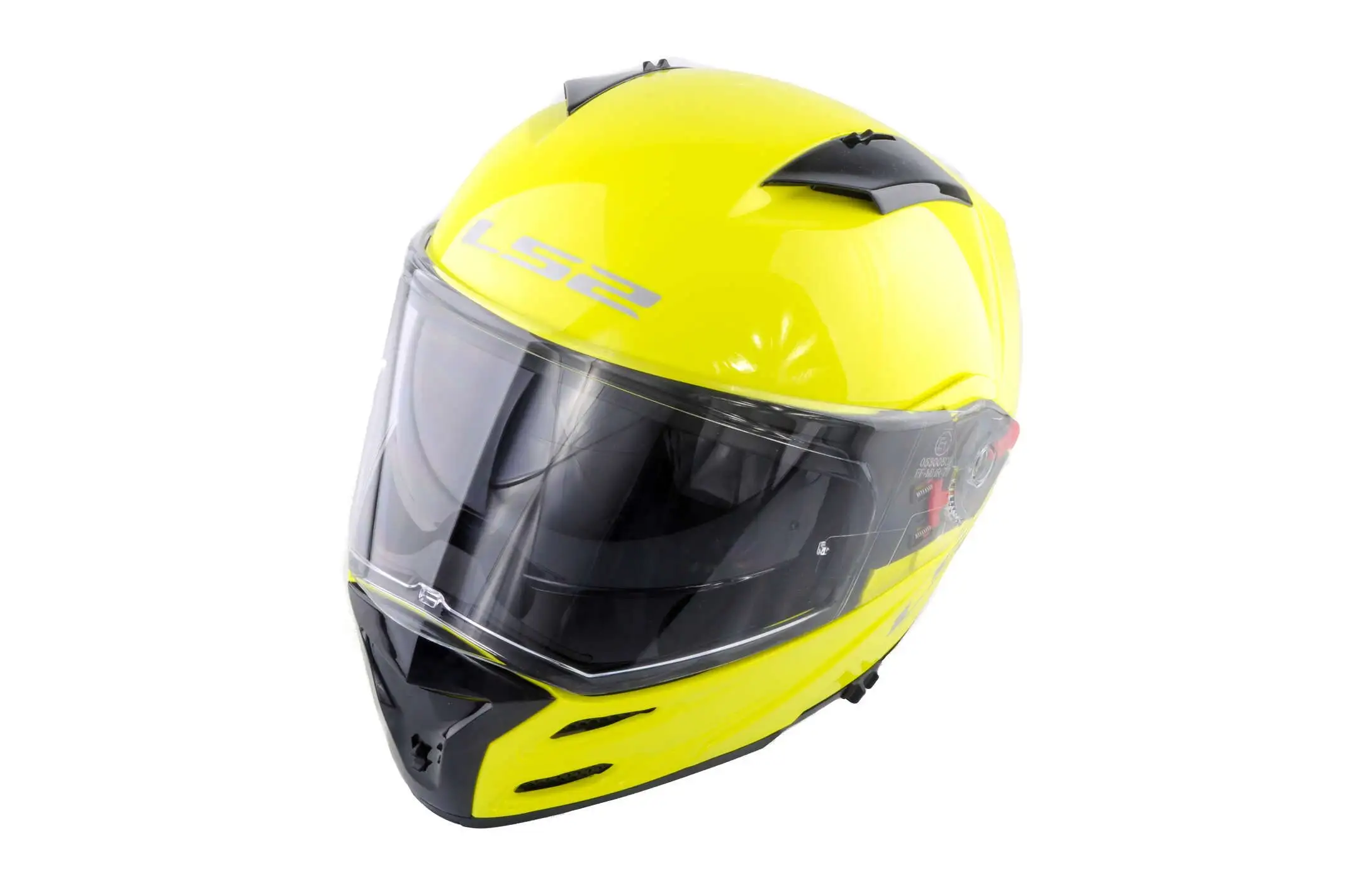 Шлем-интеграл   (mod:FF324) (size:ХL, желтый, METRO, Clear 3D Optically Correct SUNVISOR, Twin Shield System, PUMP Air-Go)   LS-2