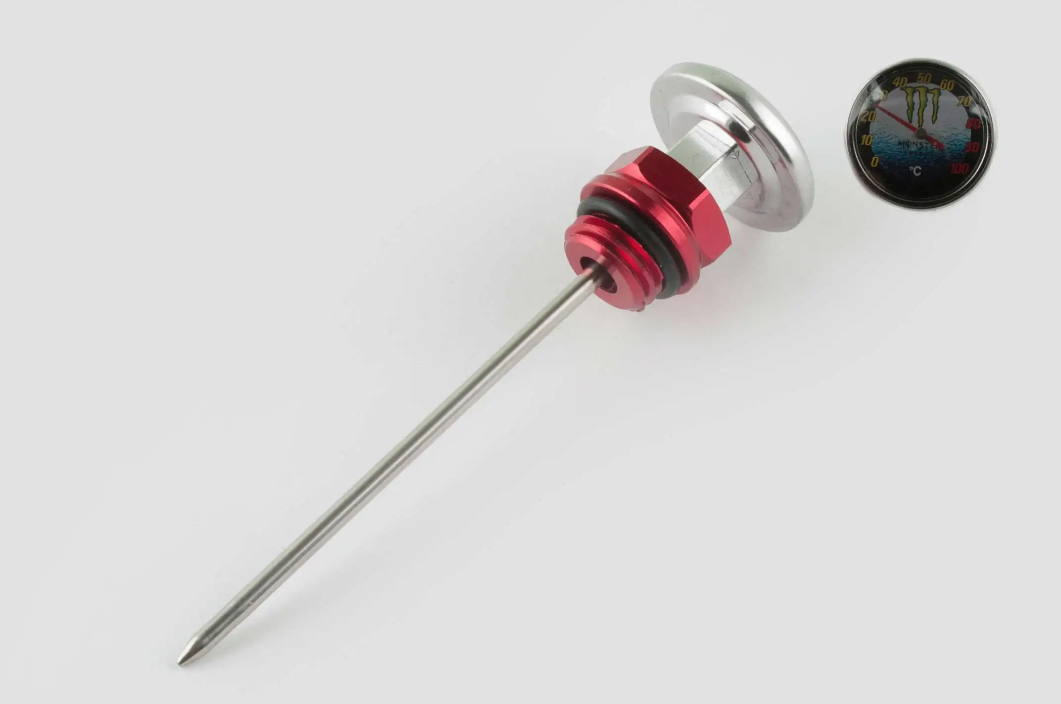 Щуп масла Ø19.0mm, L-137mm (+датчик температуры) (красный) RIDE IT