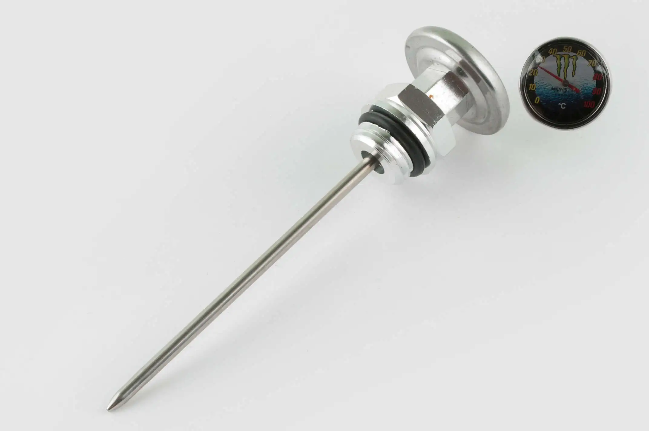 Щуп масла Ø19.0mm, L-137mm (+датчик температуры) (серебристый) RIDE IT