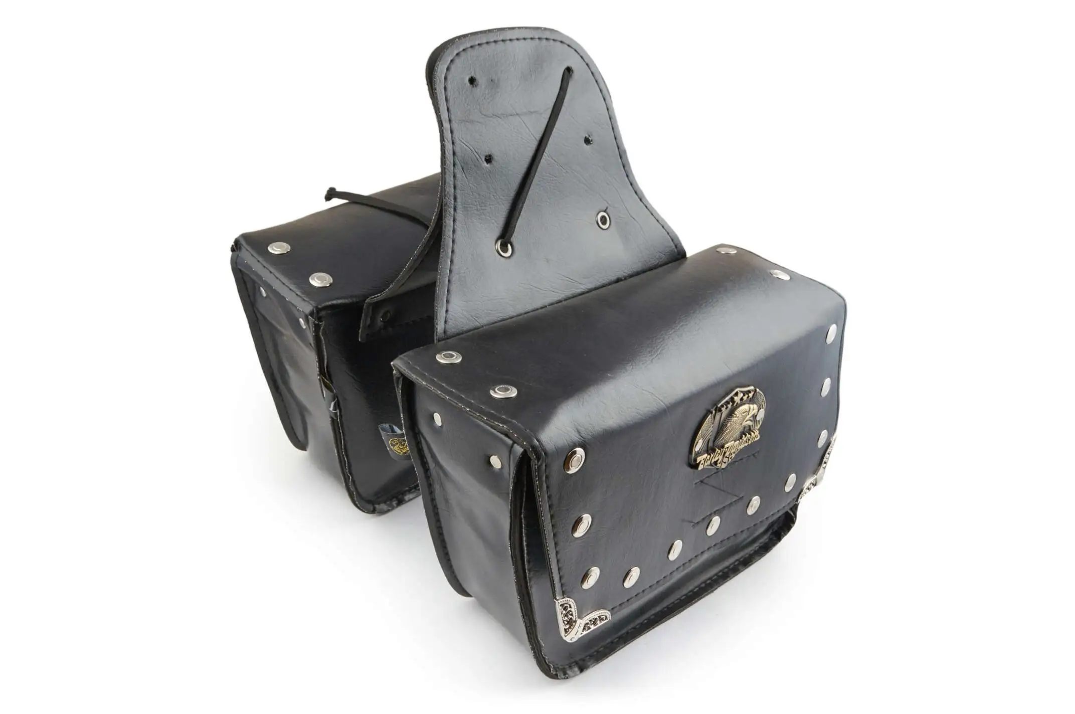 Кофры боковые (пара) (кожа, черные, #WL-0537) KML