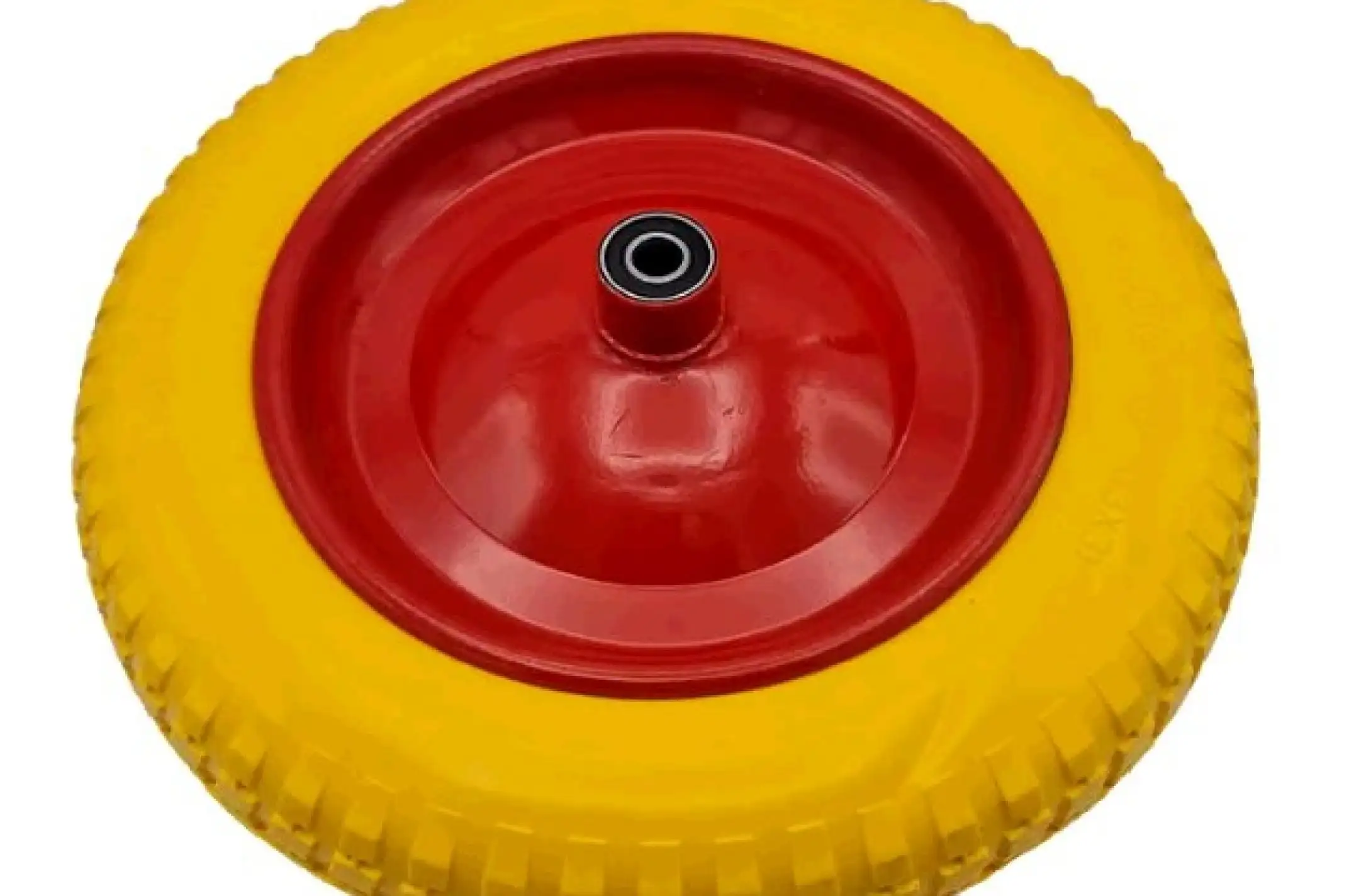 Колесо 3,50 -8 TL (бескамерное, под ось d-20мм) (желтое) KOSA