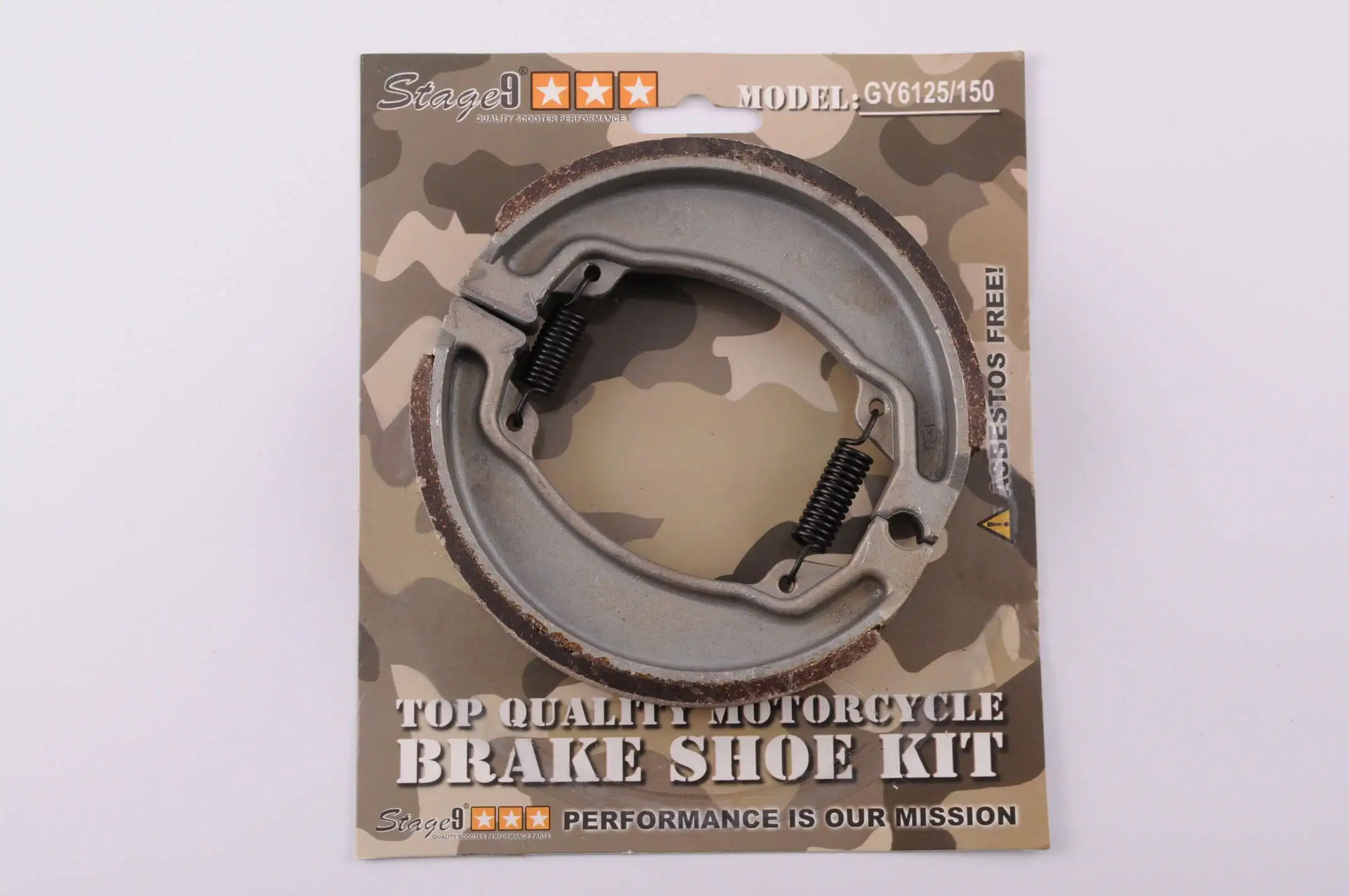 Колодки тормозные (барабан)   4T GY6 50-150   (13 колесо)   STAGE-9