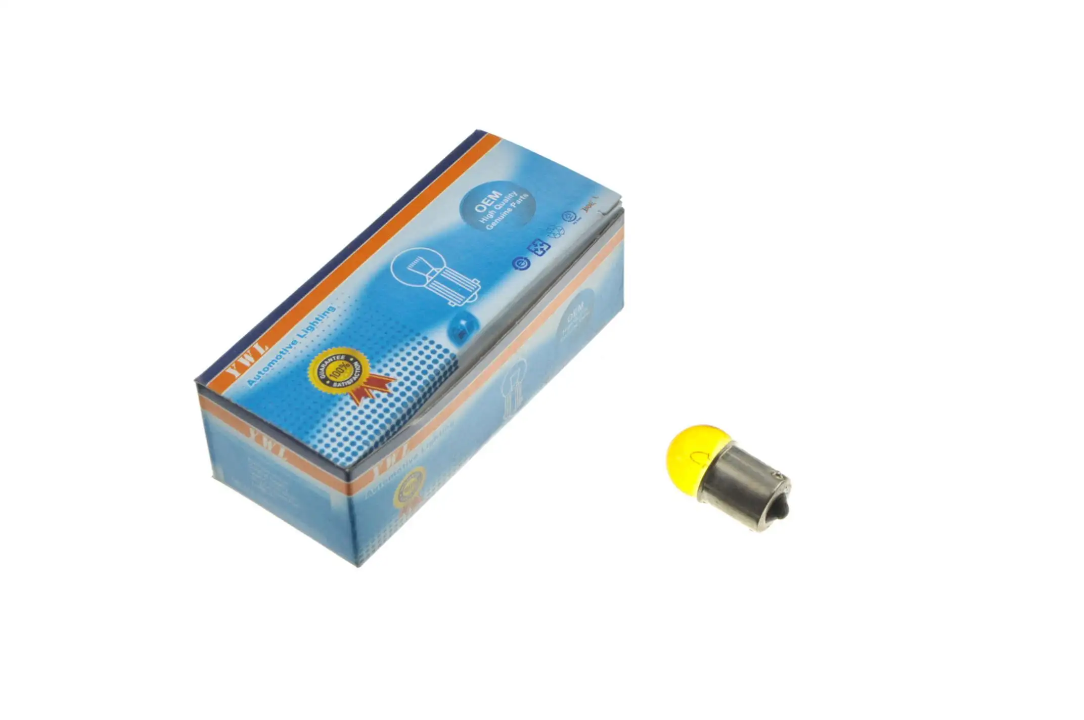 Лампа G18 (поворот, габарит) 12V 10W (желтая) YWL