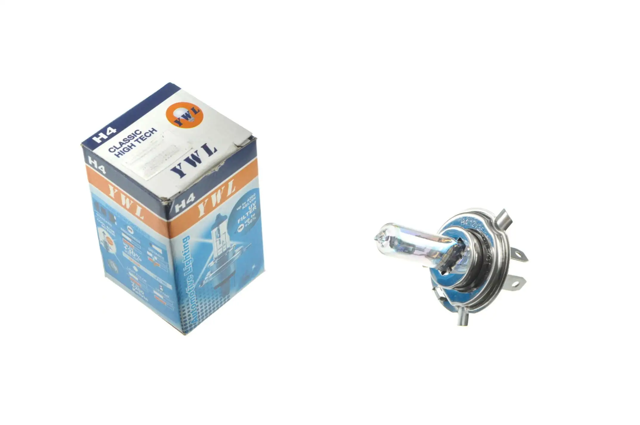 Лампа H4 (авто) 12V 35W/35W (хамелеон розовый) TOPCROWN