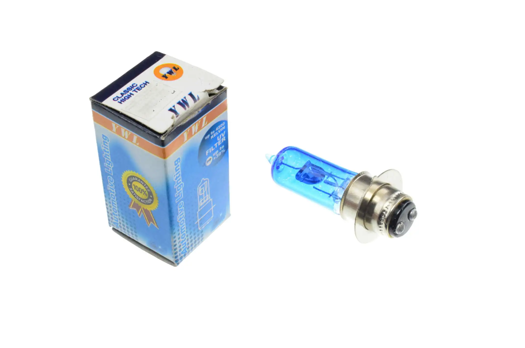 Лампа P15D-25-1 (1 ус)   12V 50W/50W   (супер белая)   YWL