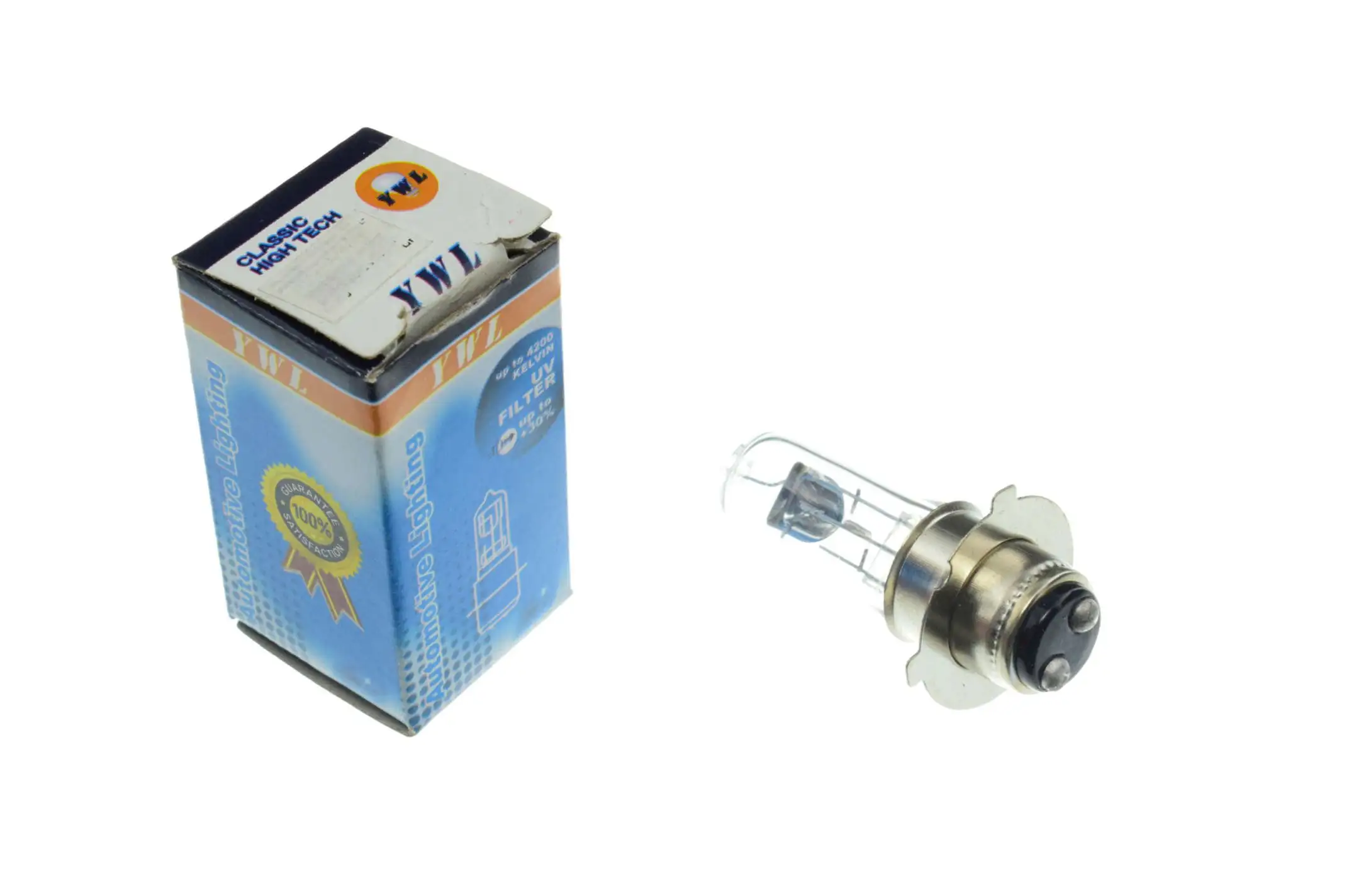 Лампа P15D-25-3 (3 уса)   12V 50W/50W   (белая)   YWL