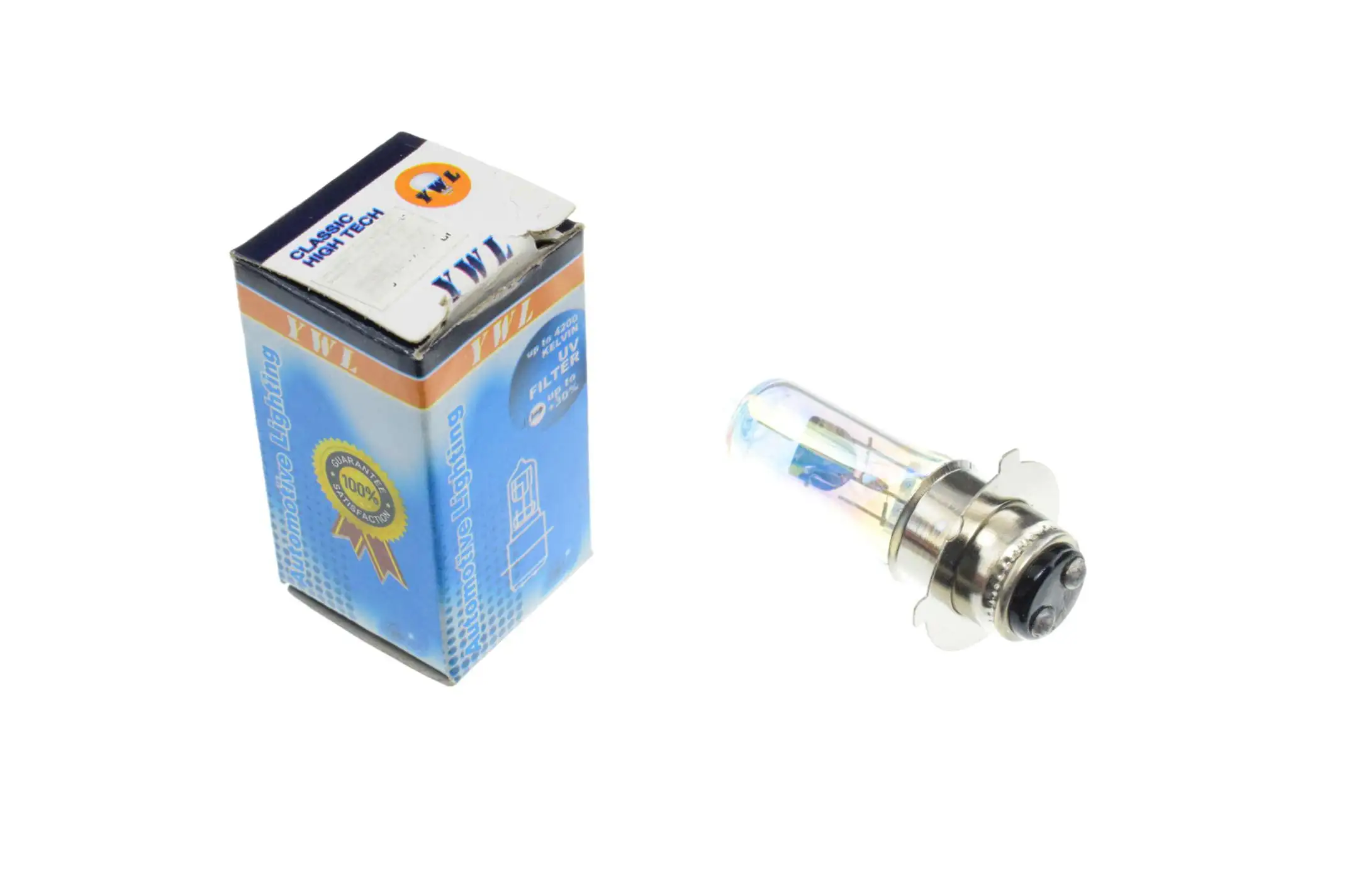 Лампа P15D-25-3 (3 уса) 12V 50W/50W (хамелеон розовый) YWL