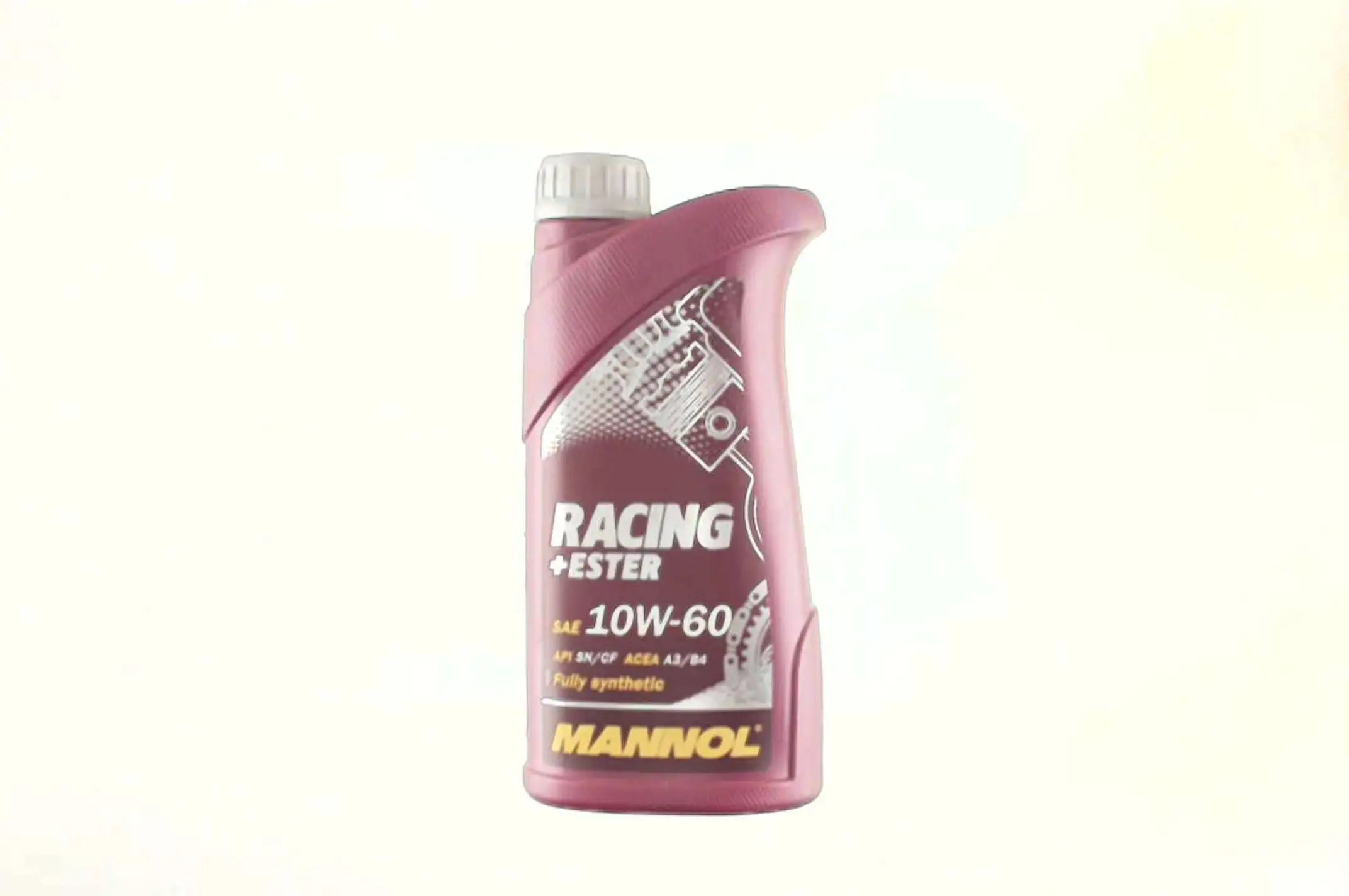 Масло 4T, 1л (SAE 10W-60, синтетика, Racing+Ester 10W-60 API SN/SM/CF) MANNOL