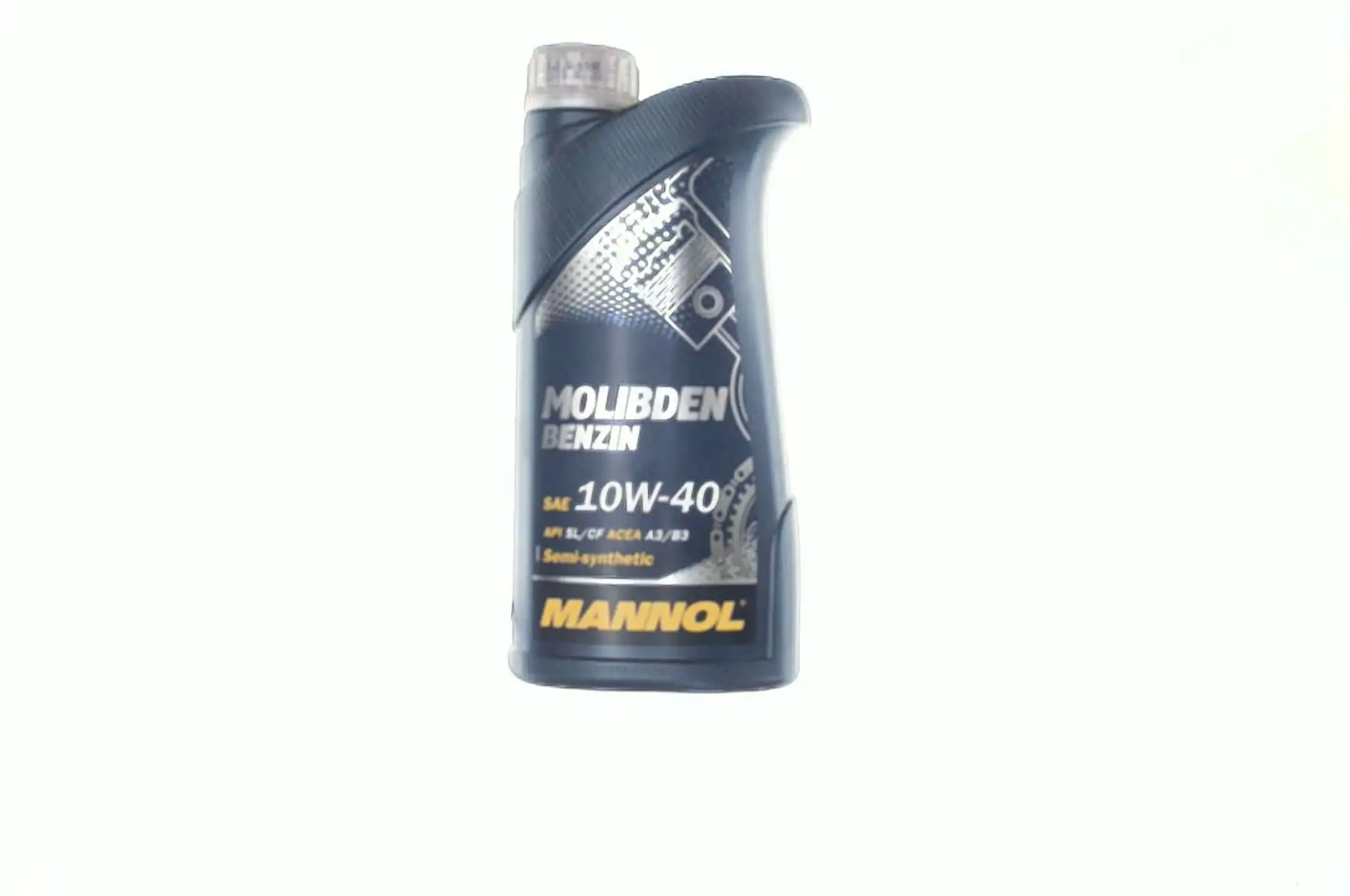Масло автомобильное, 1л   (SAE 10W-40, полусинтетика, Molibden Benzin API SL/CF)   MANNOL
