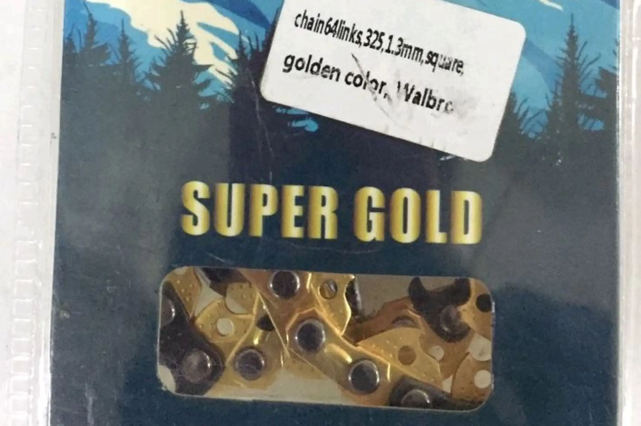 Цепь пильная 325, 1.3mm, 64зв, супер зуб (VALBRO, золотая)   SVET