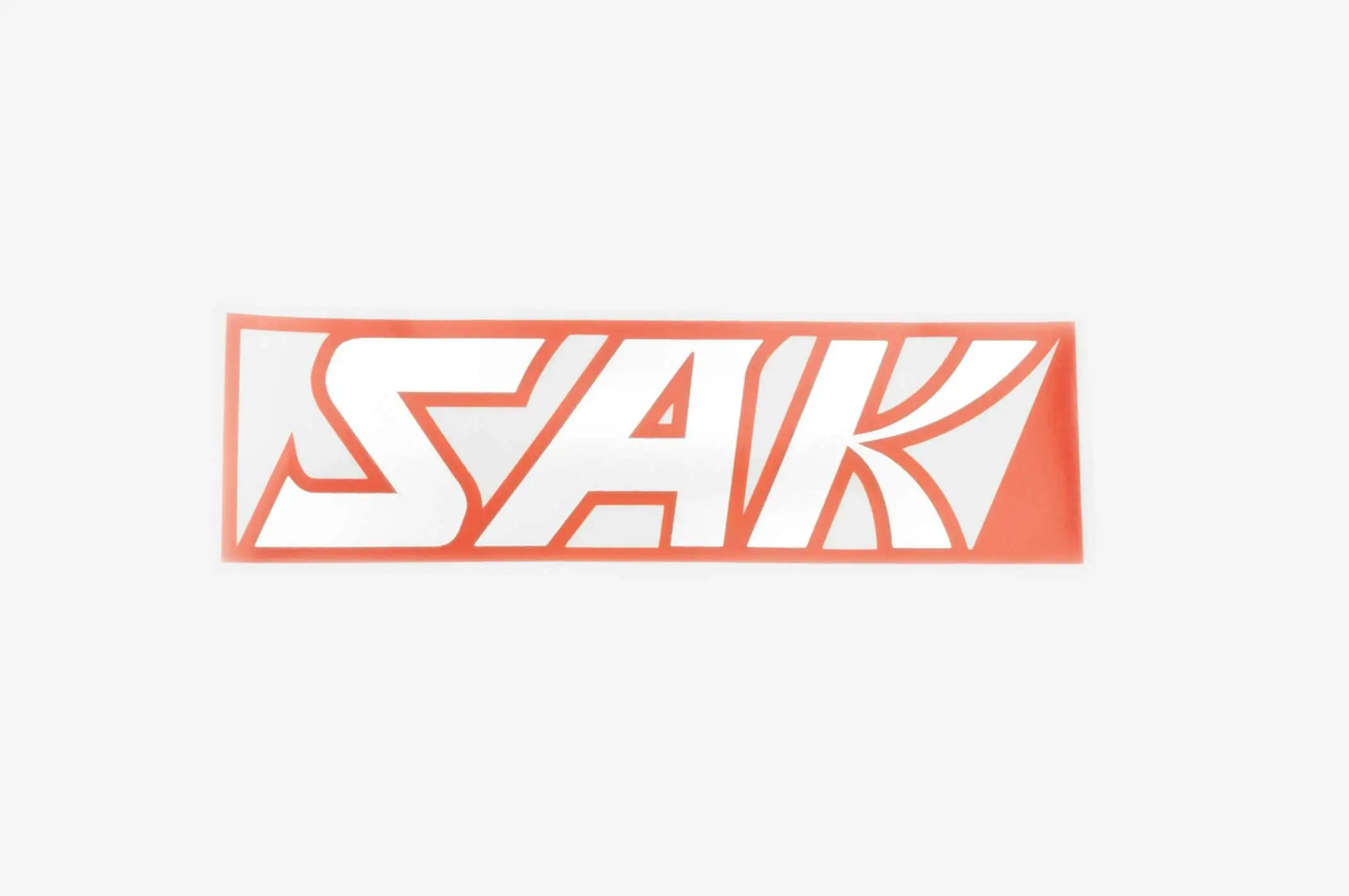 Наклейка   логотип   SAK   (16х5см, черная)   (#6873)