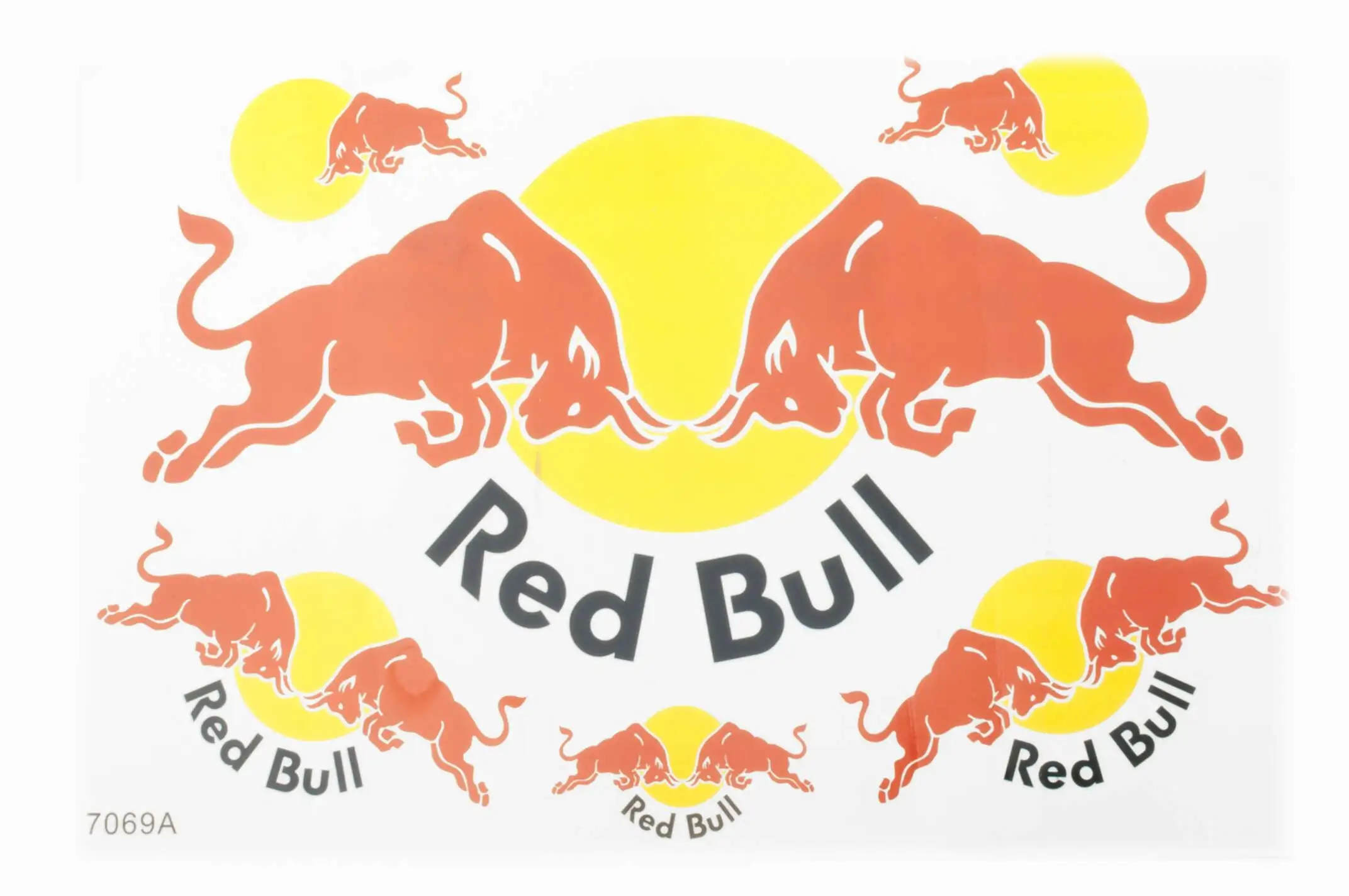 Наклейки (набор) спонсор RED BULL (27х18см) (#7069B)