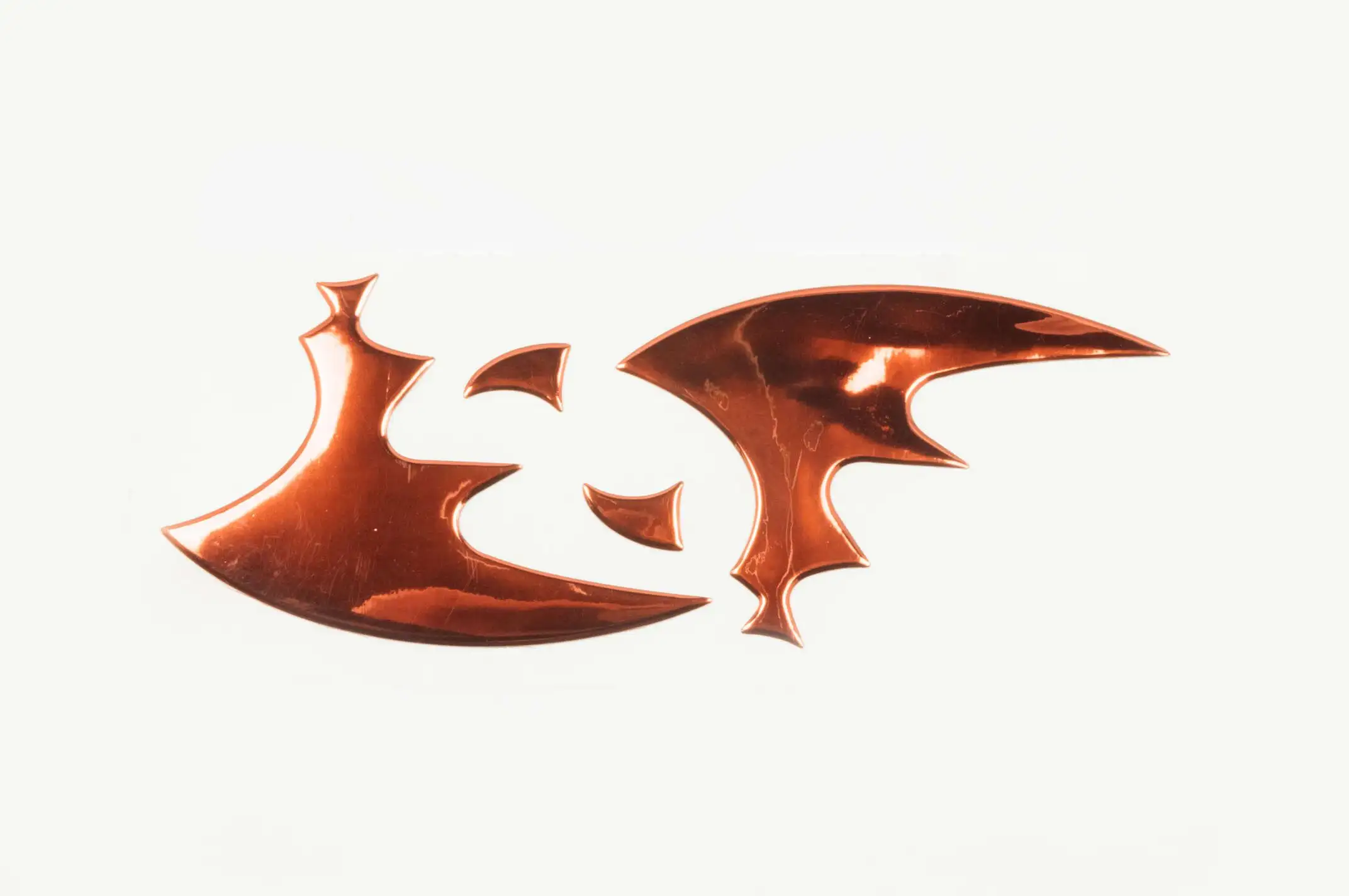 Наклейка шильдик WING (16x6см, красная) (#4731A)