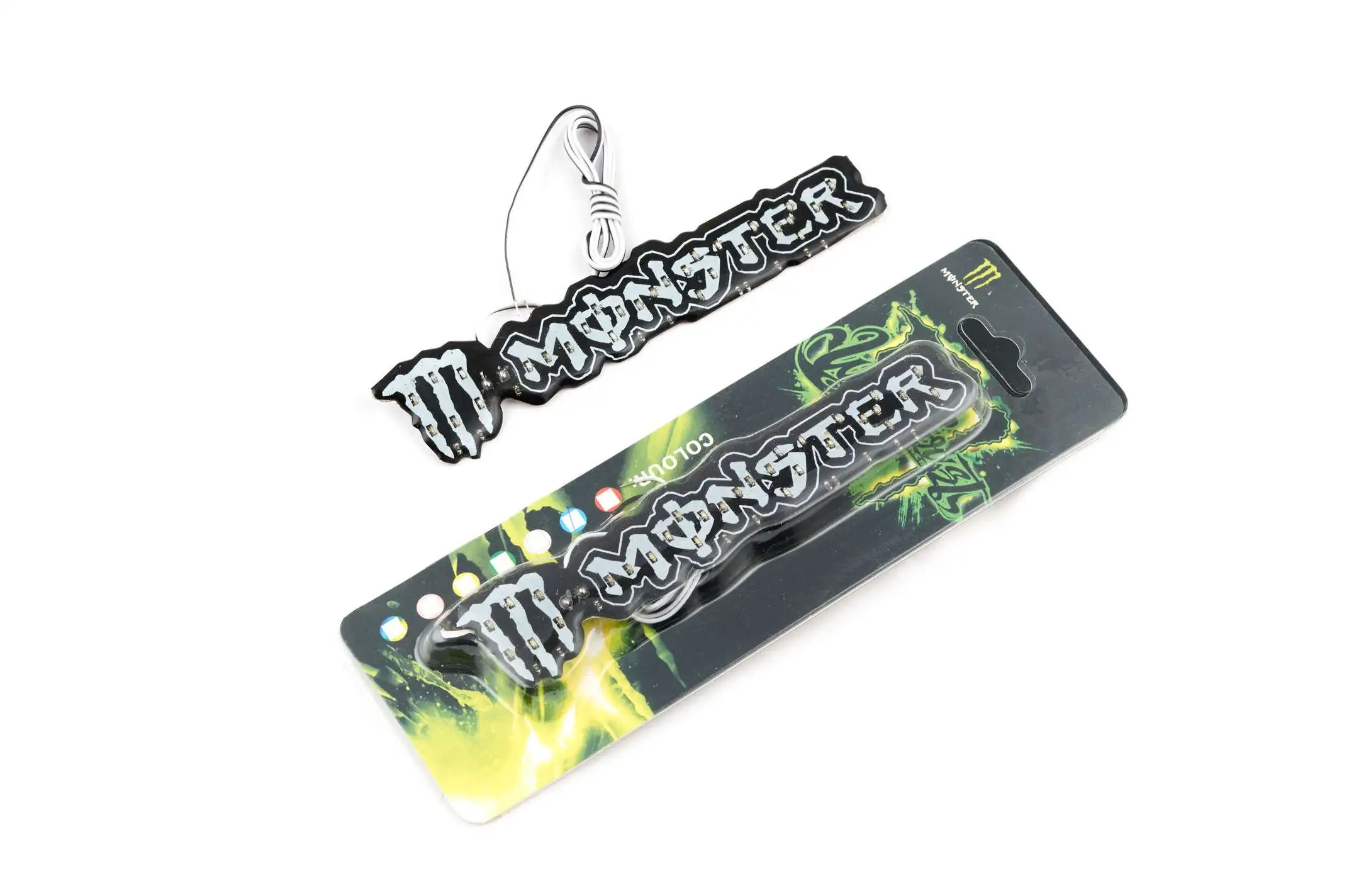 Светодиодная наклейка с логотипом MONSTER ENERGY GJCT