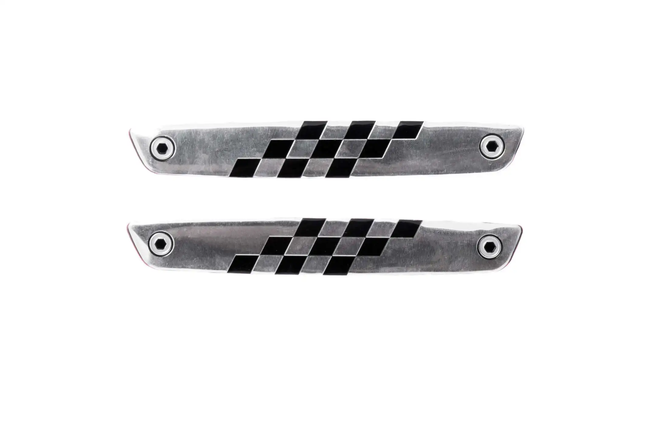 Наклейка (набор)   шильдик   CHECKERED FLAGS   (13.5x2см)