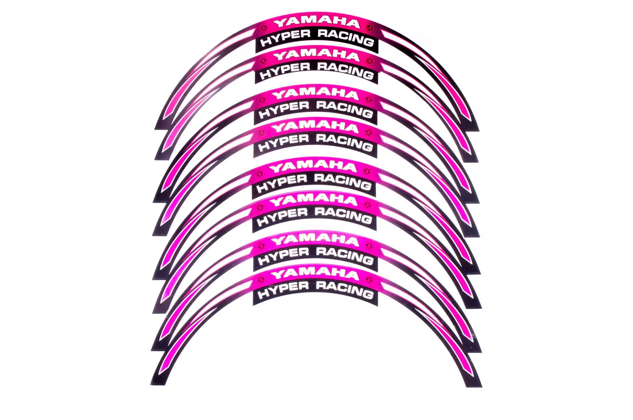 Наклейка на колесо 17 YAMAHA (бордовая, светоотражающая)