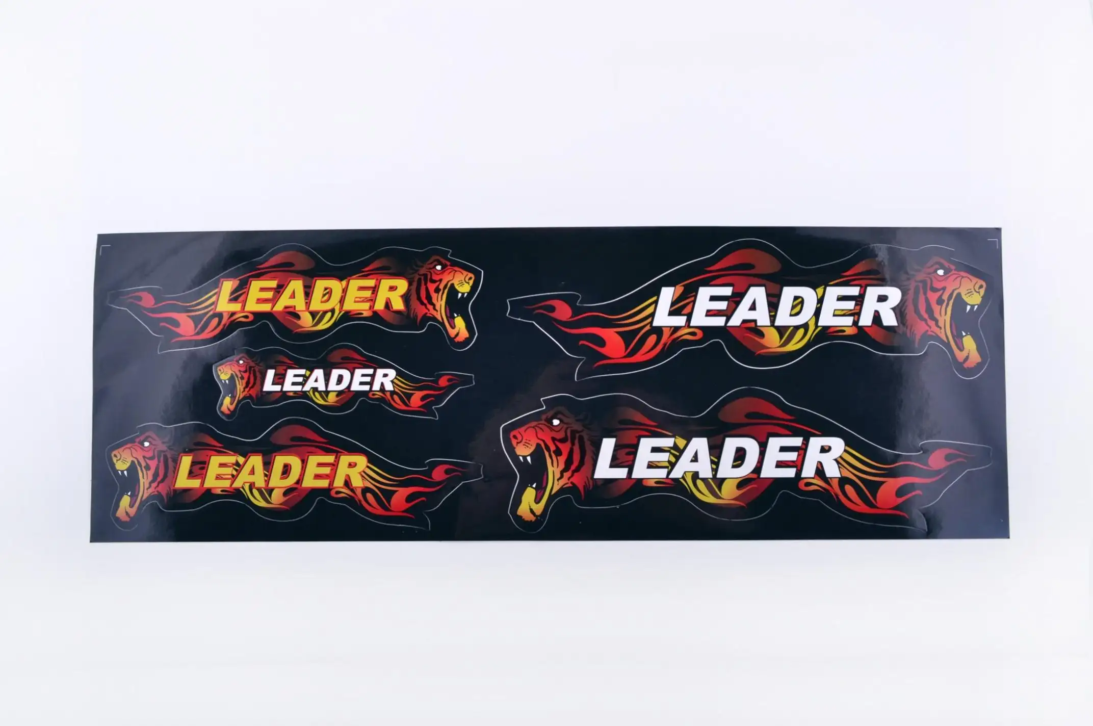 Наклейки   (набор) LEADER   (48х16см, черные) EVO