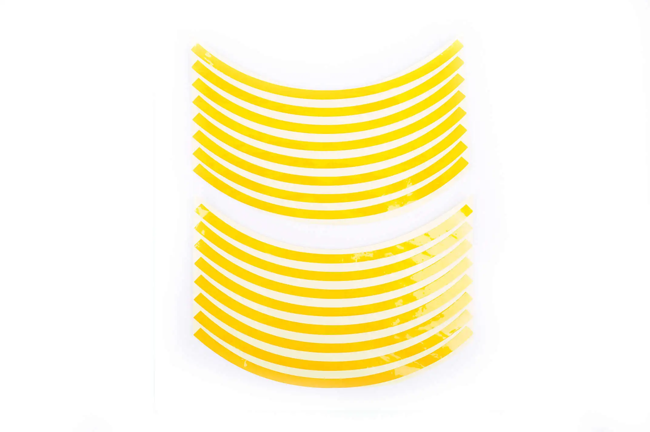 Наклейка на колесо 10 декор (16шт, желтая) (#6054Ф)