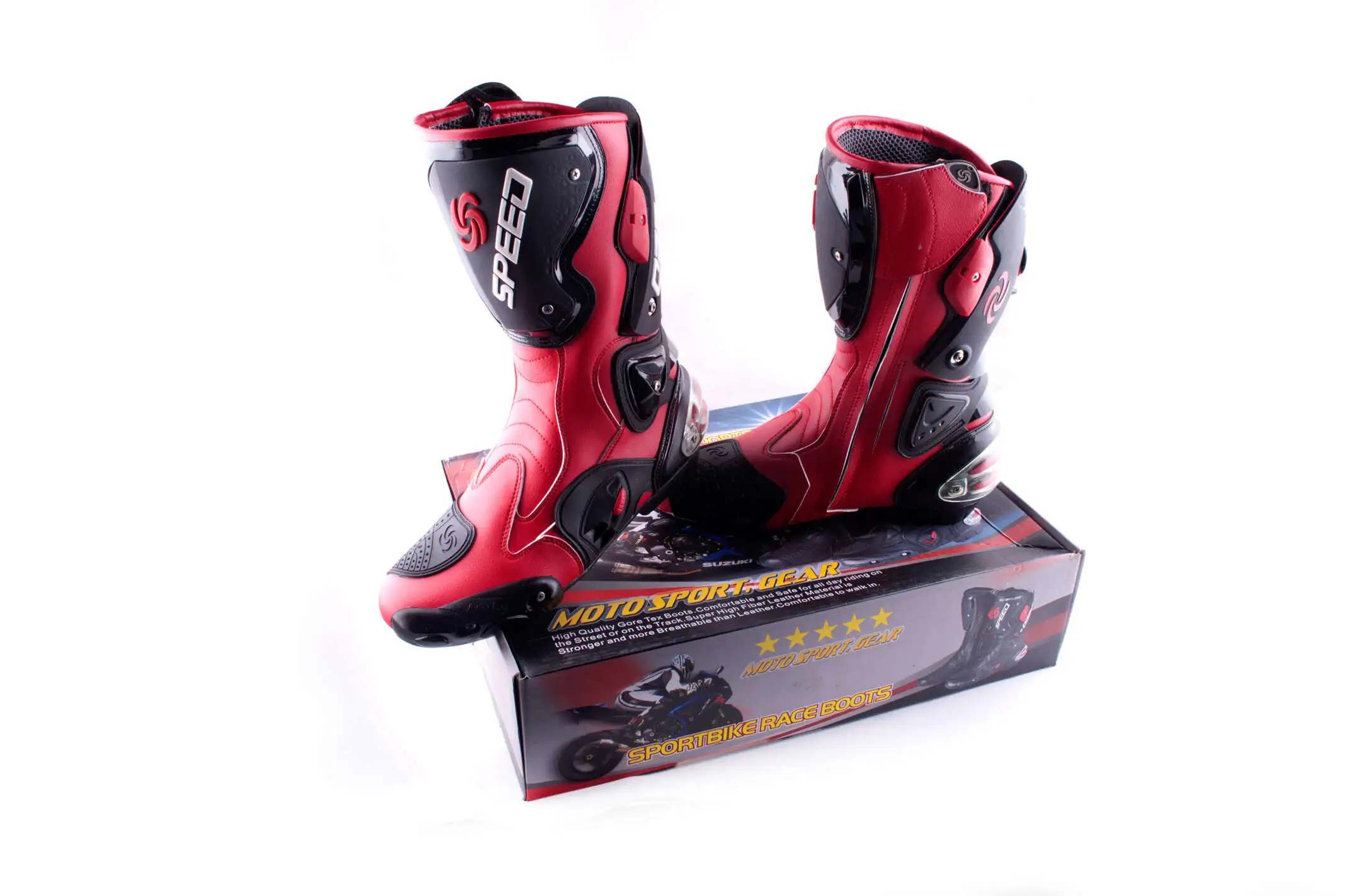 Ботинки PROBIKER (mod:1001, size:44, красные)
