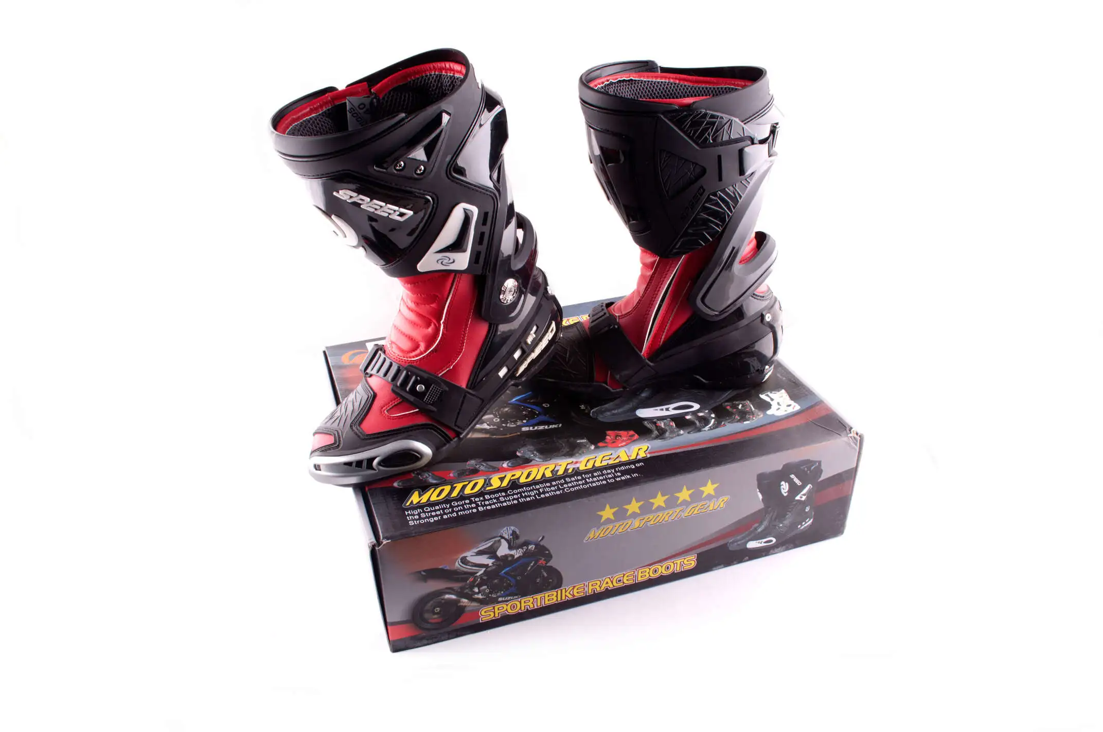 Ботинки PROBIKER (mod:1005, size:40, красные)
