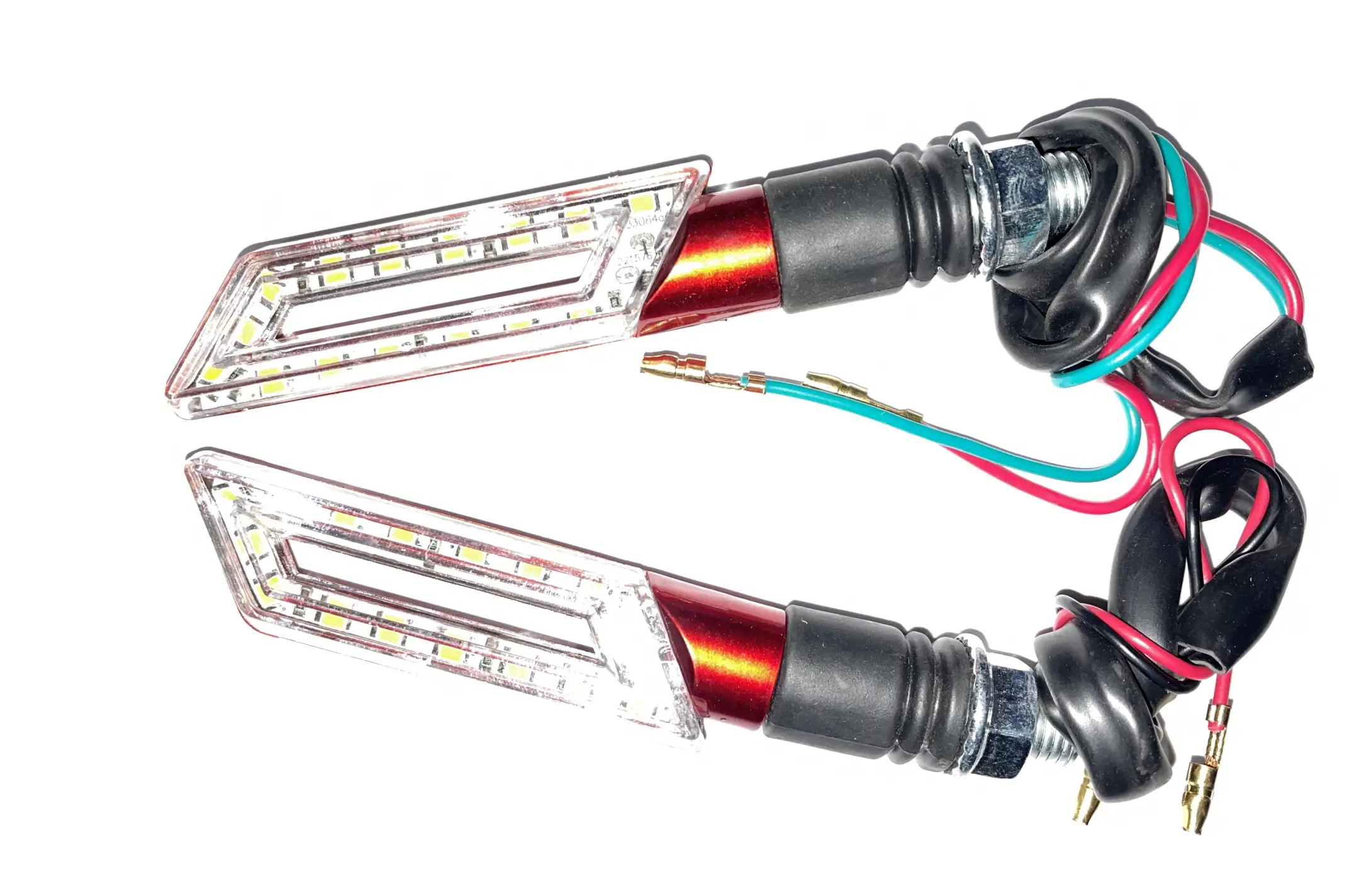 Поворот светодиодный, катана   (15 LED, красный, тюнинг)   JS